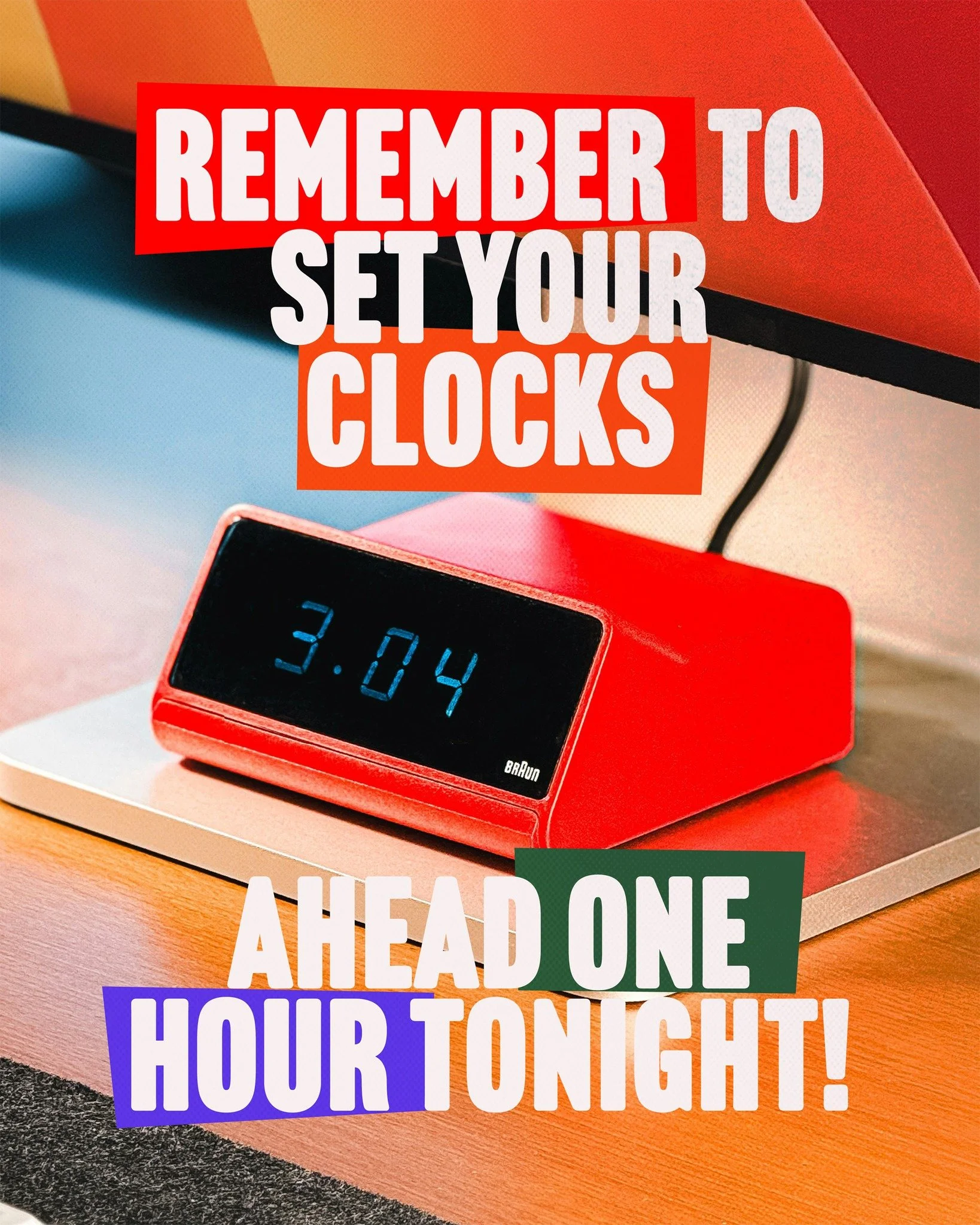 Tonight we spring forward! Move your clocks ahead one hour (unless your phone does it for you!), and join us tomorrow as we worship, connect, and kick off a fresh week together. #portviewchurch #peoplewhocare