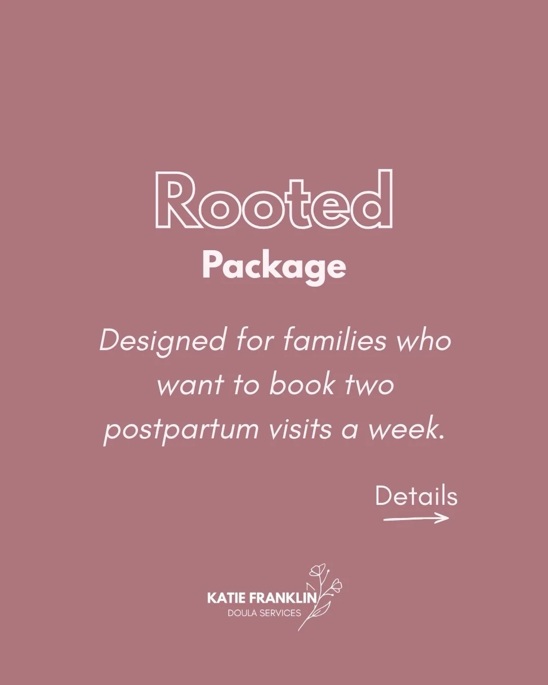 It&rsquo;s never too early to set up your postpartum support. 

I just started with a family this week who reserved my availability back in August! It makes the transition into postpartum support so smooth. 

✨Rooted Package✨

✅ 1x postpartum plannin