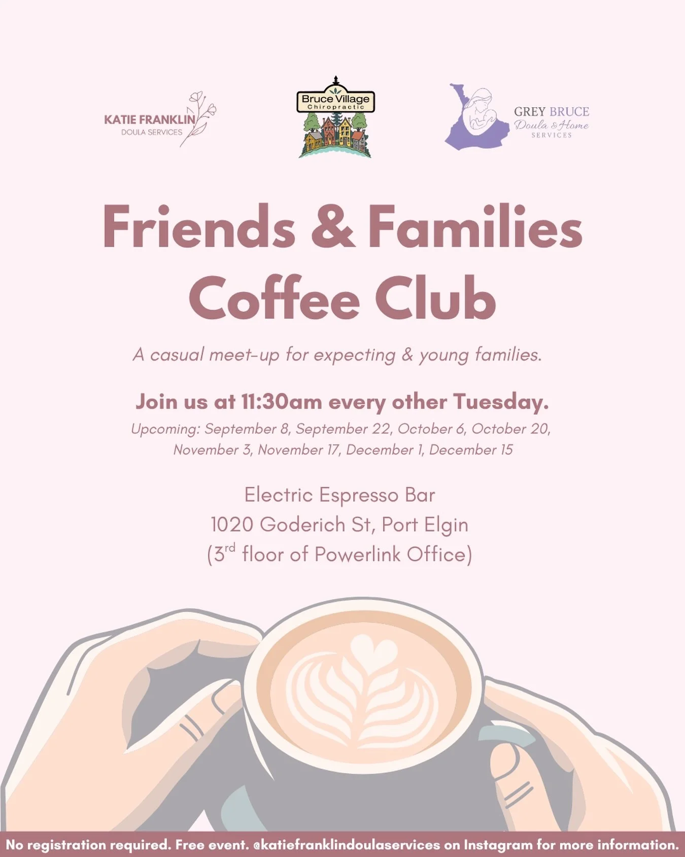 Join us every other Tuesday in Port Elgin at the Friends &amp; Families Coffee Club! ☕️

By popular demand, this free, drop-in event will now be happening bi-weekly.

🗓 every other Tuesday (see poster for dates)
🕚 11:30am -12:30pm or later if we ar