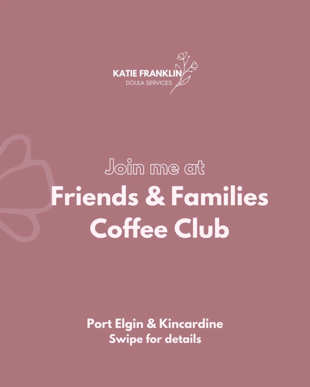 Join us every week in either Port Elgin or Kincardine for the Friends &amp; Families Coffee Club! ☕️

By popular demand, this free, drop-in event will now be happening weekly! (Bi-weekly at each location)

Port Elgin: 
📍 Electric Espresso Bar, every