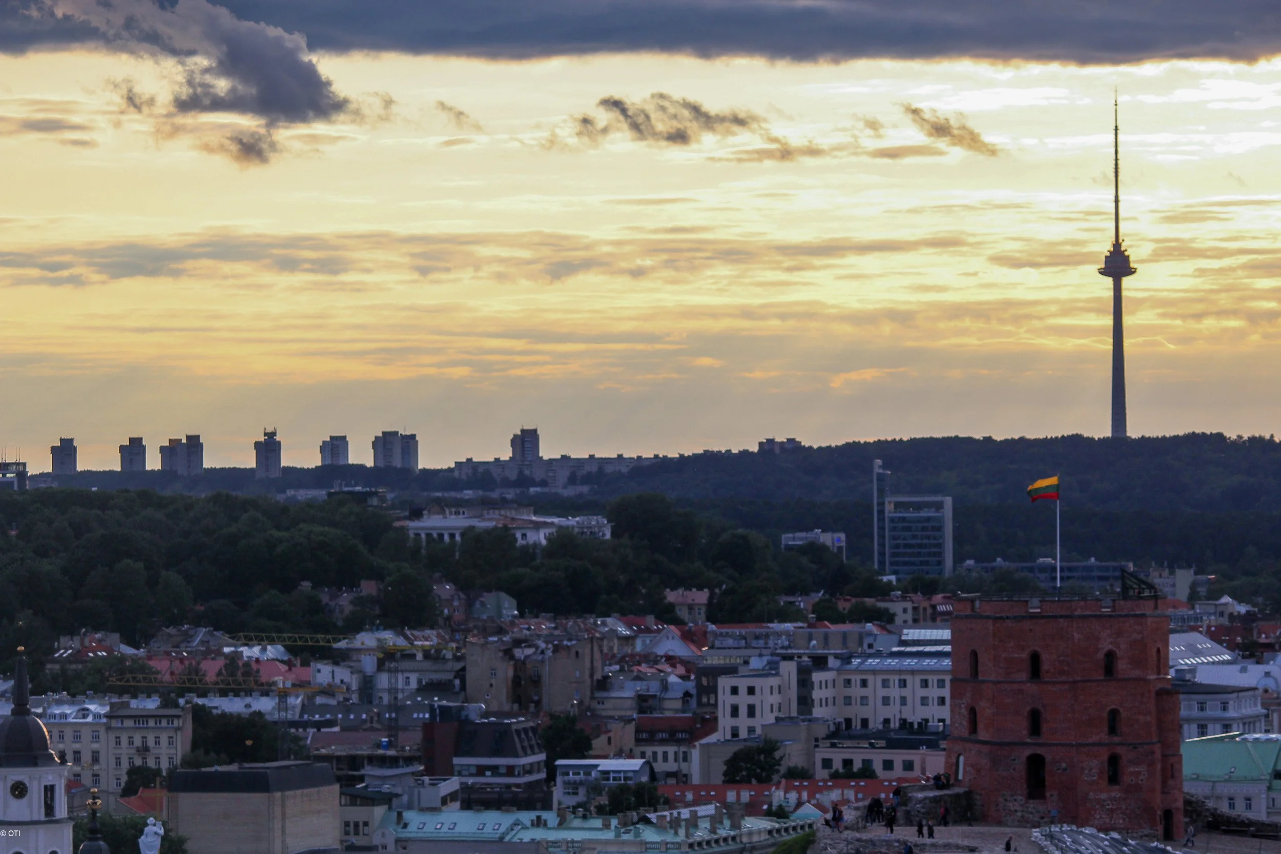 Vilnius TV Tower and Gediminas Tower
