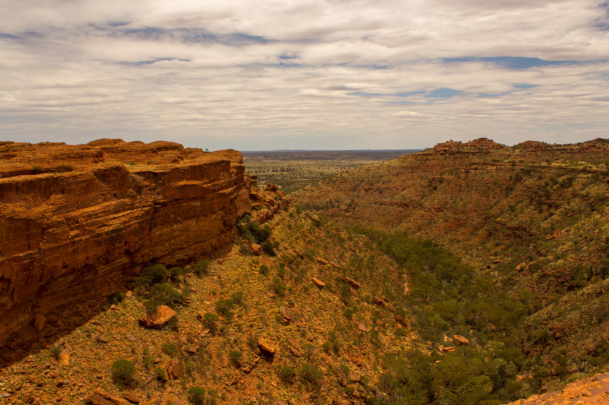 Kings Canyon in Watarrka National Park - Northern Territory, Australia.
