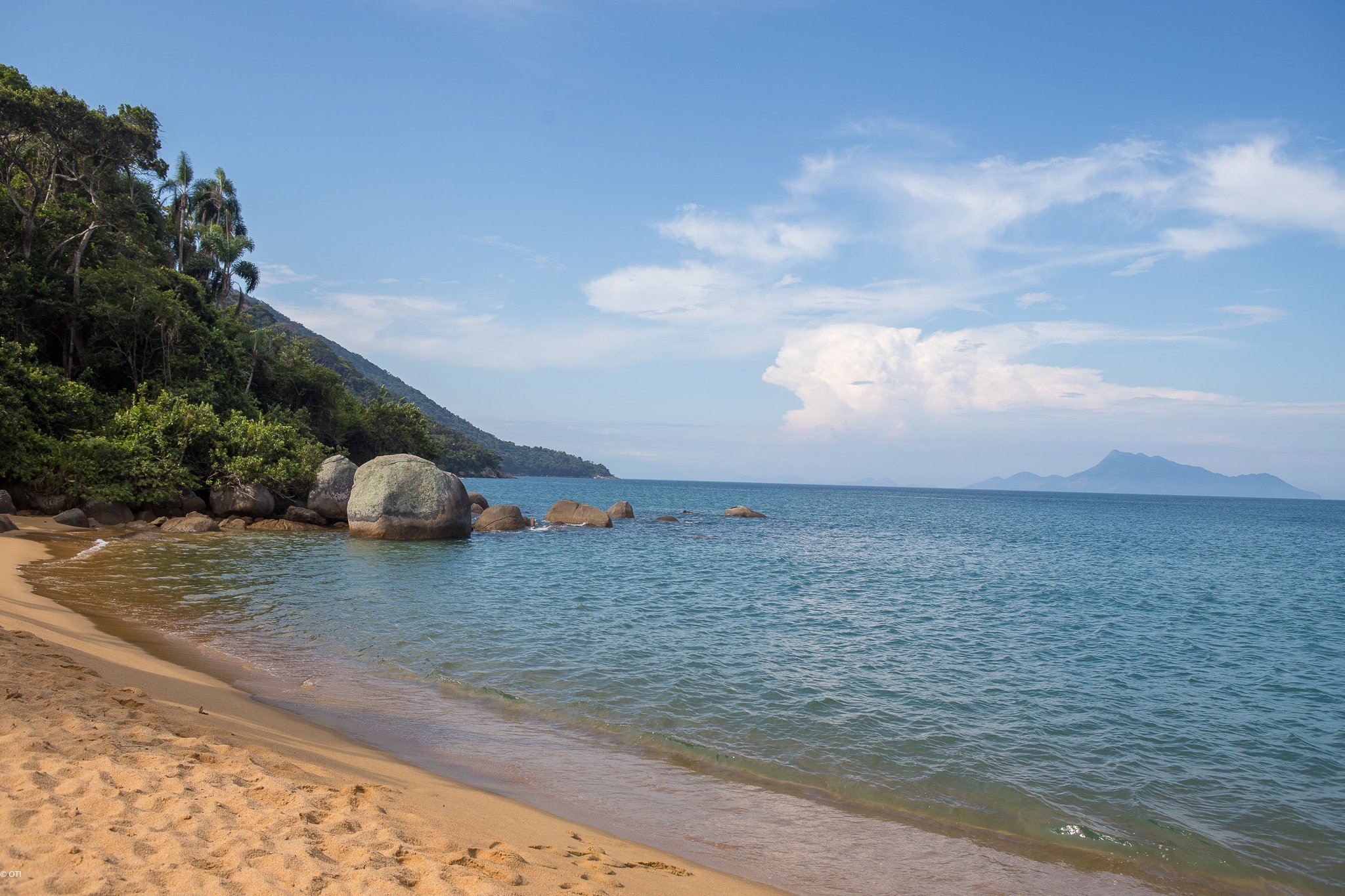Praia de Palmas on Ihla Grande, Brazil.