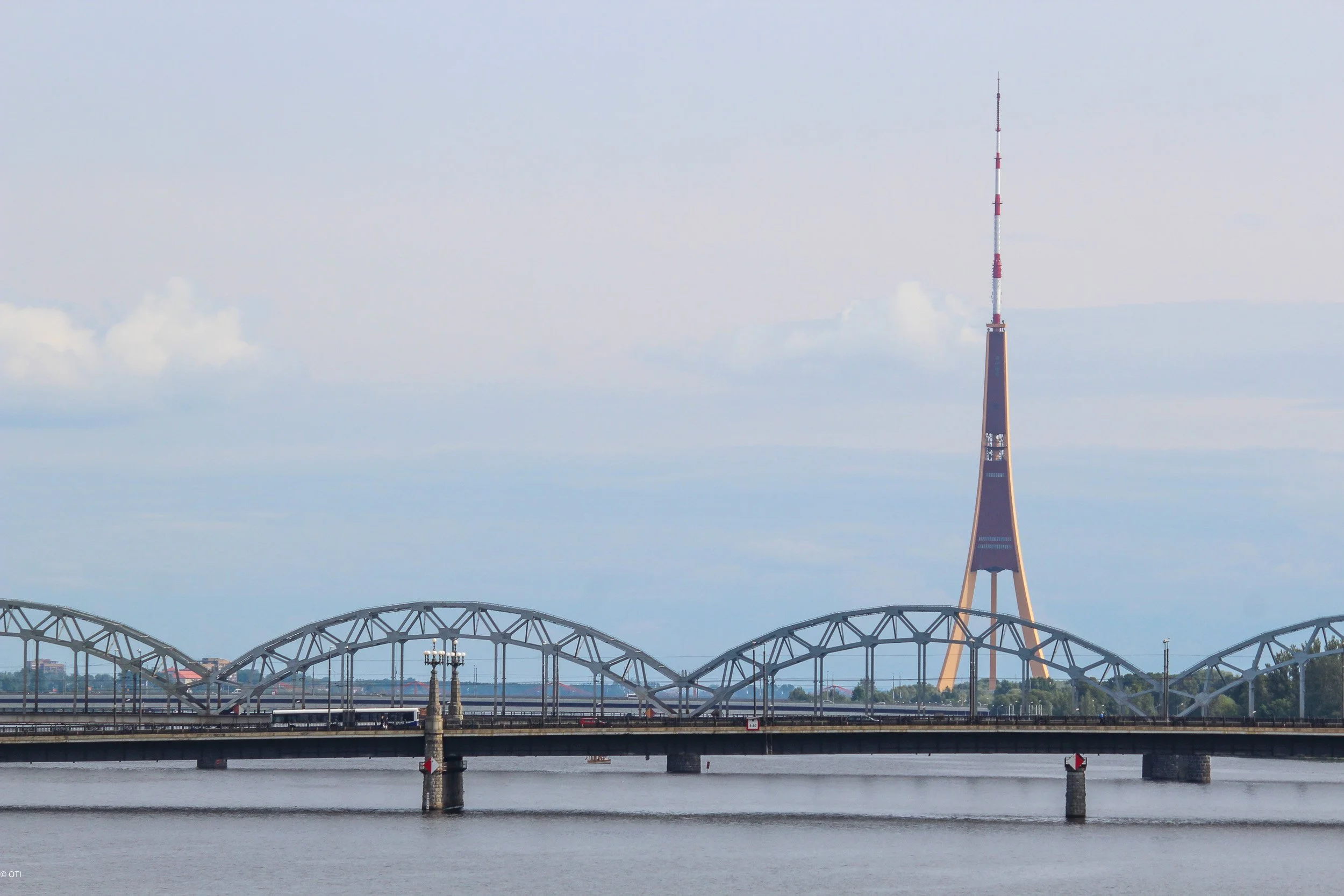 Riga TV Tower and the Daugava River