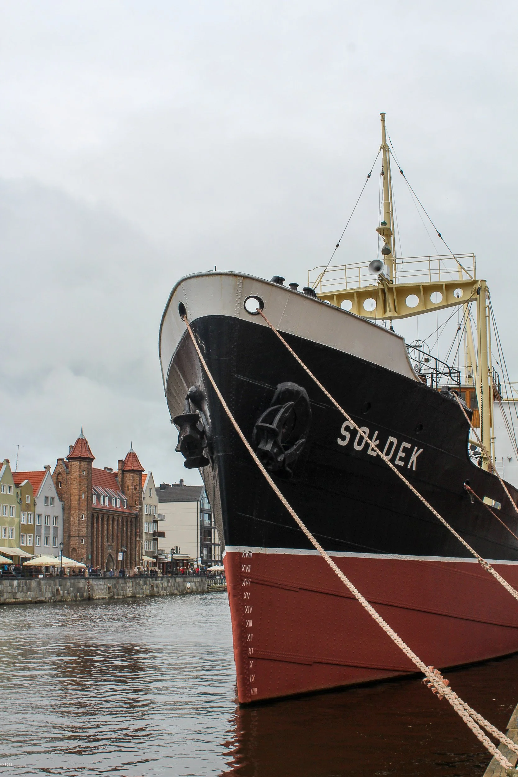 Motlawa River in Gdańsk, Poland