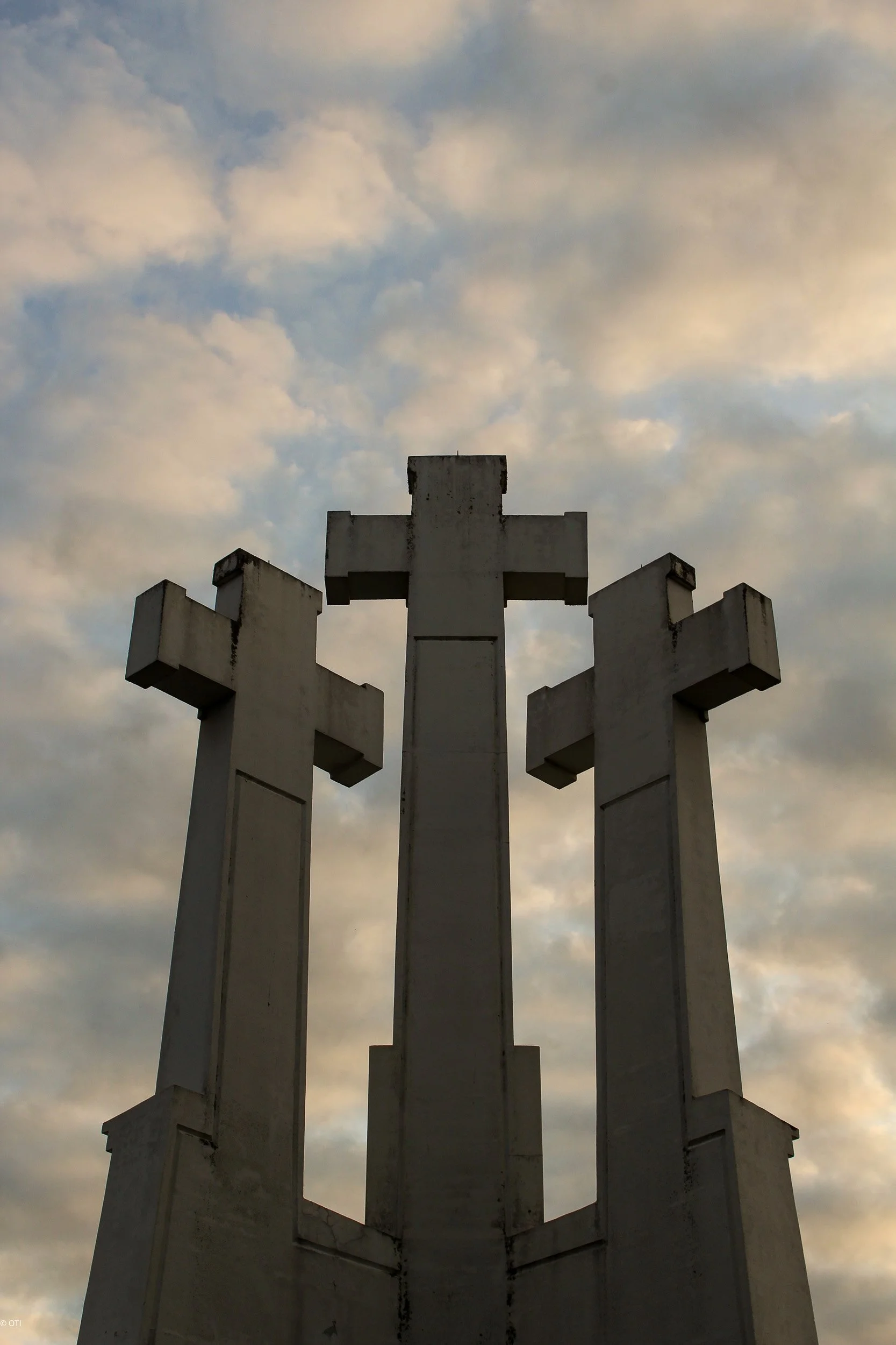 Three Crosses Monument in Vilnius, Lithuania