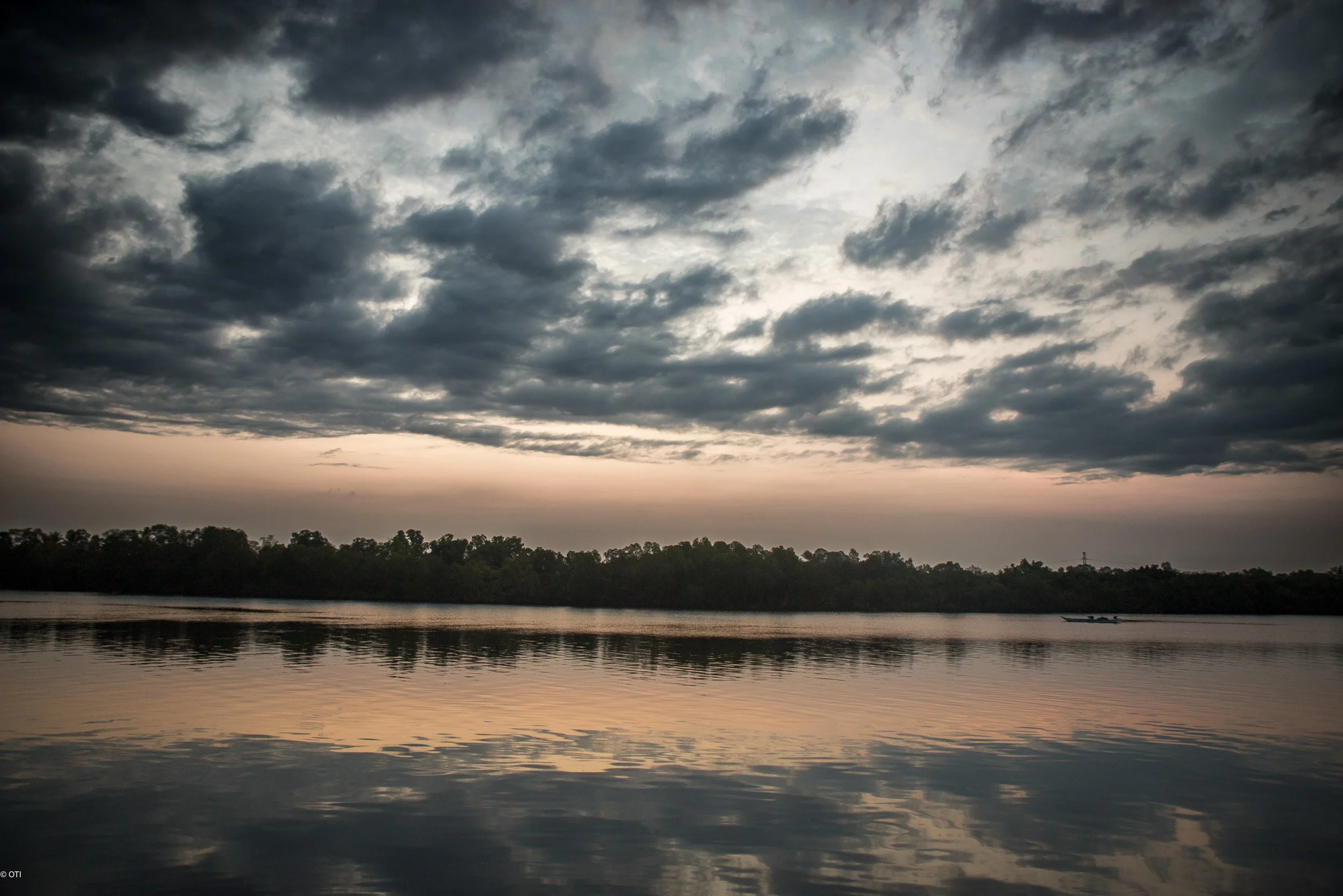 Preaek Tuek Chhu River in Kampot, Cambodia.