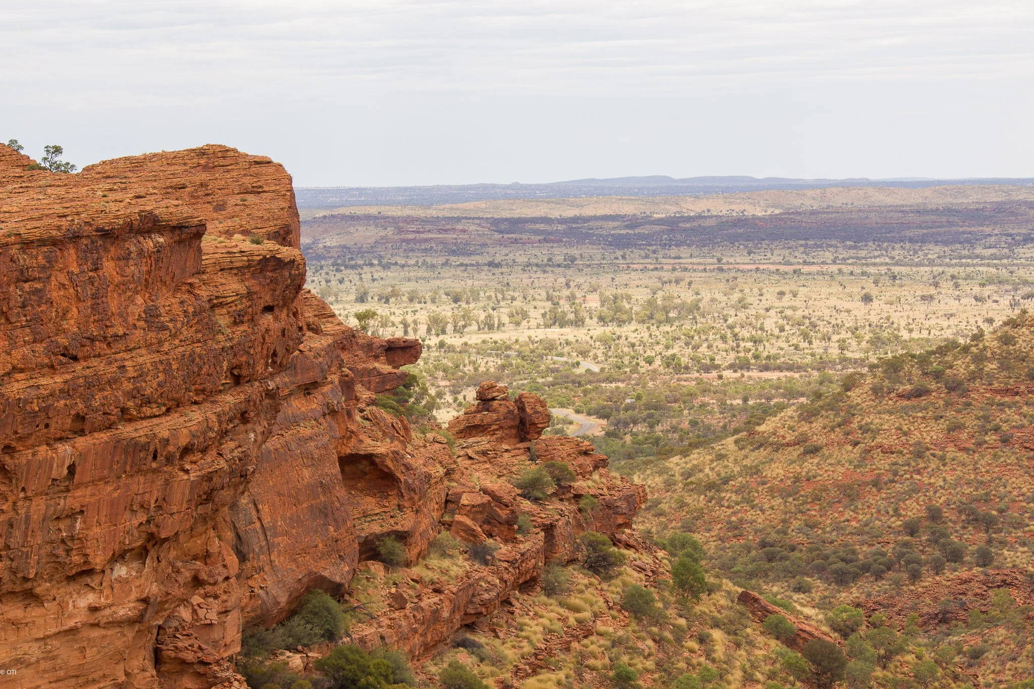 Kings Canyon in Watarrka National Park - Northern Territory, Australia.