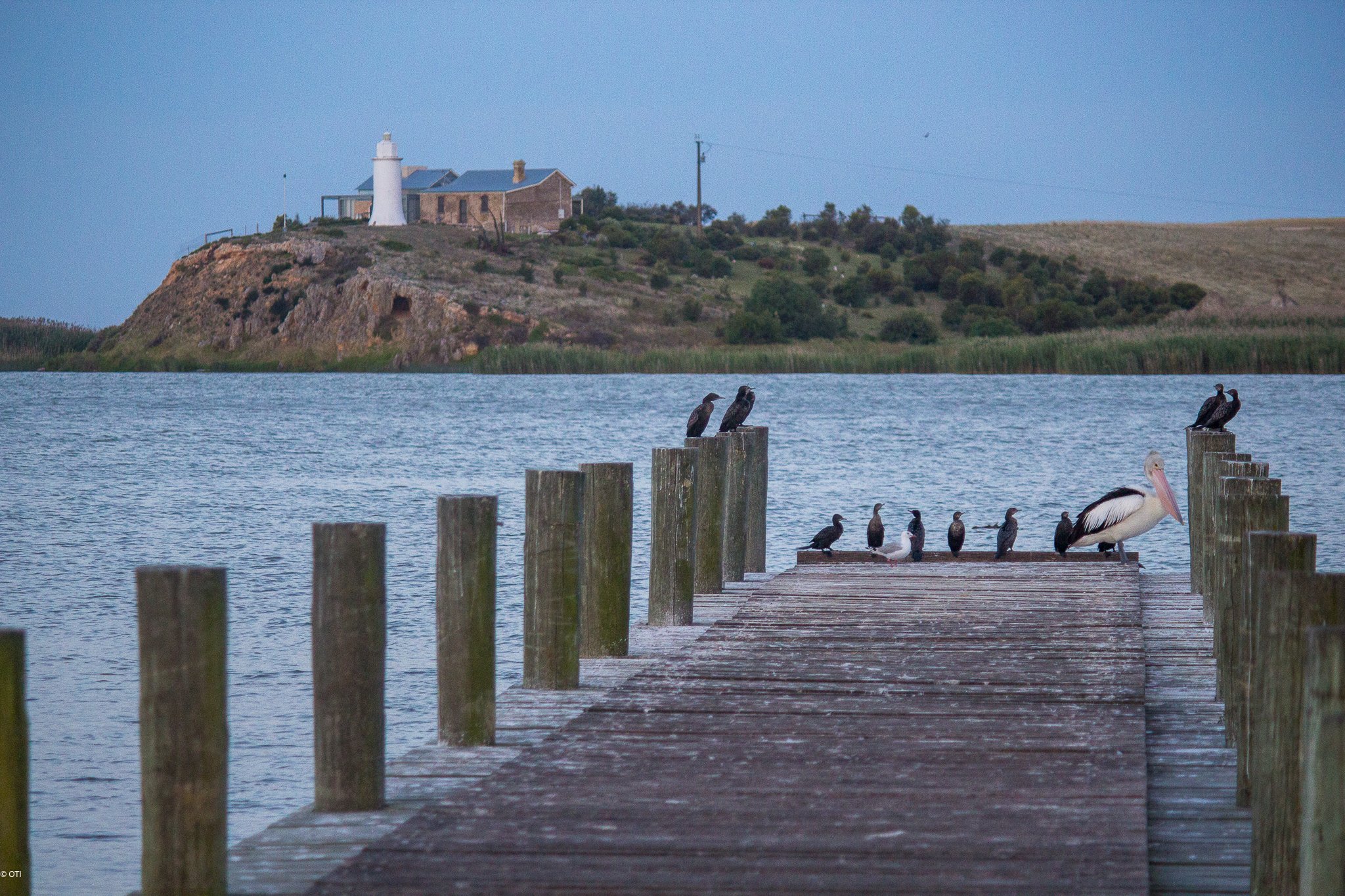 Point Malcom Lighthouse in Poltalloch, South Australia.
