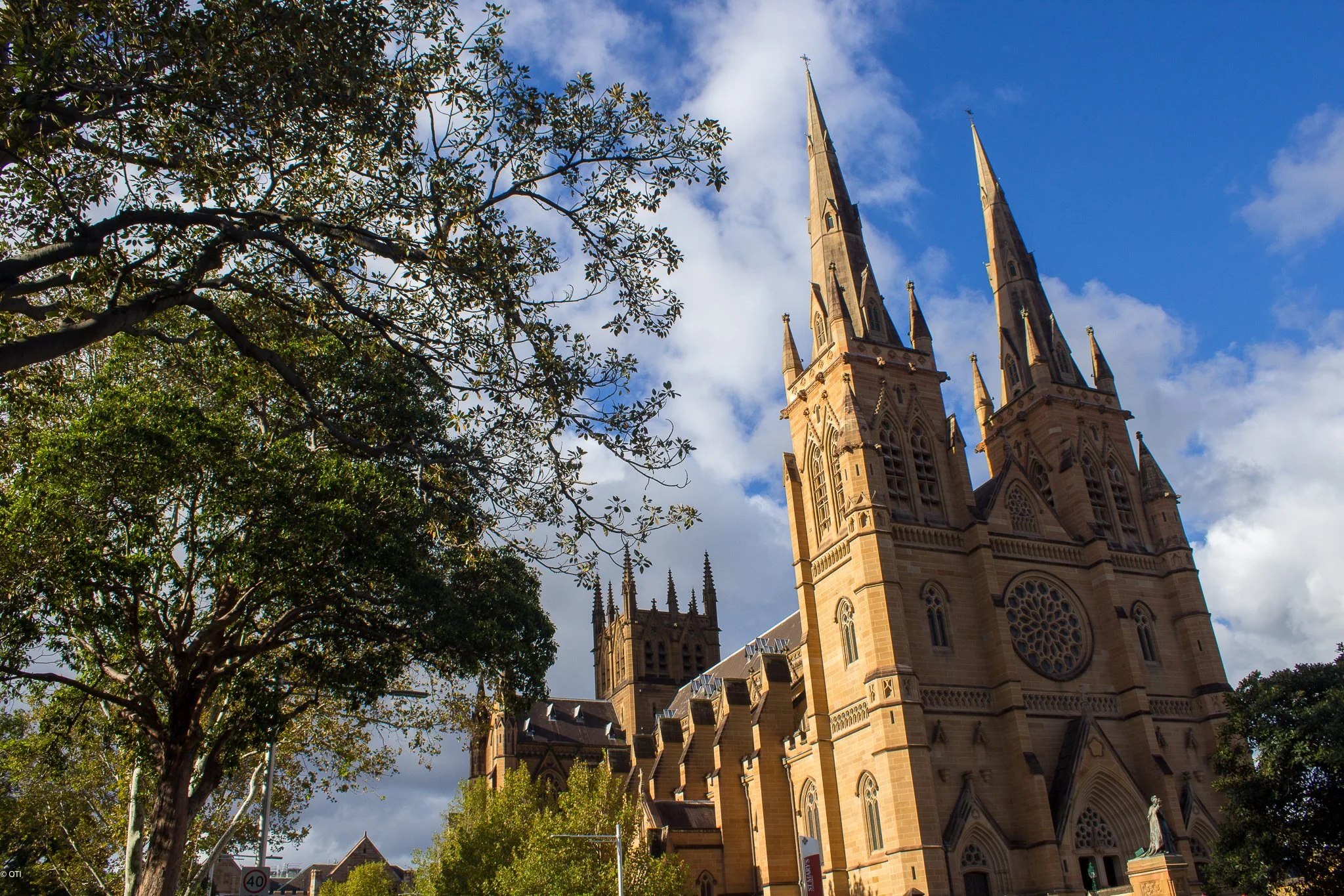 Saint Mary's Cathedral in Sydney - New South Wales, Australia.