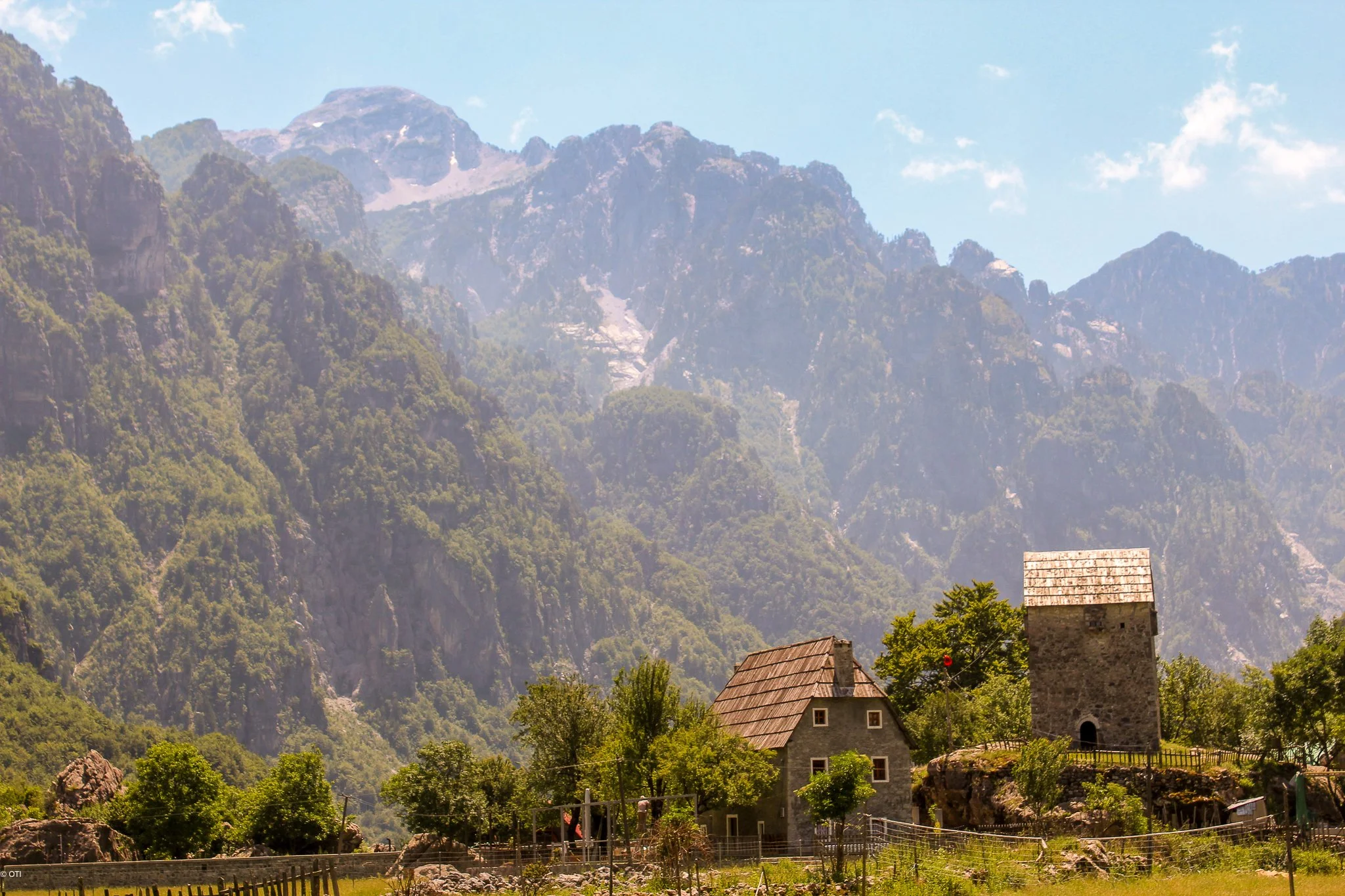 Homes in Theth, Albania