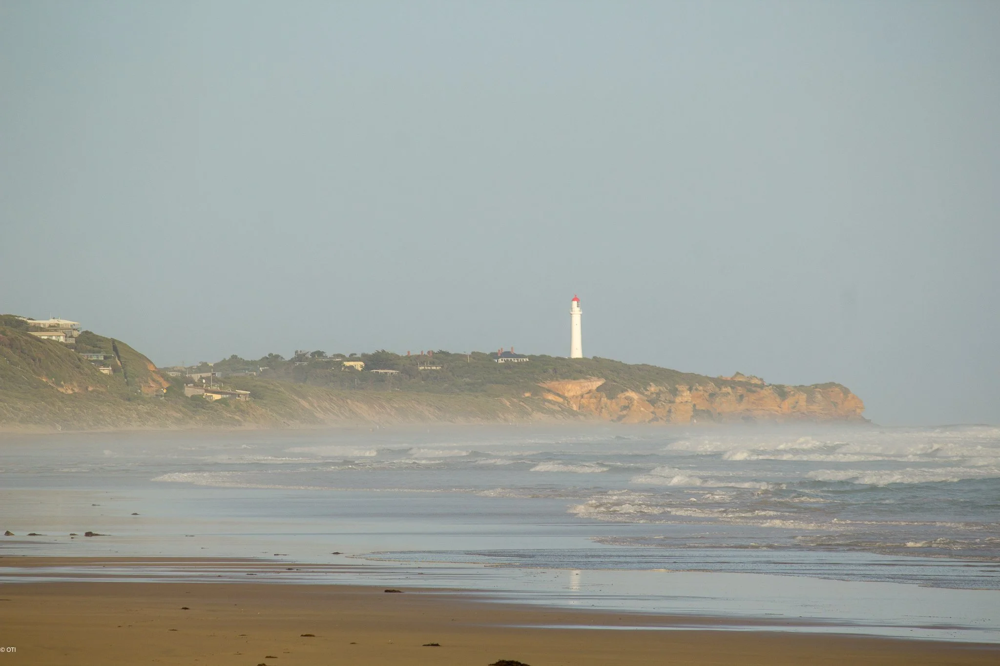 Split Point Lighthouse in Lorne - Queenscliff Coastal Reserve - Aireys Inlet, Victoria - Australia.