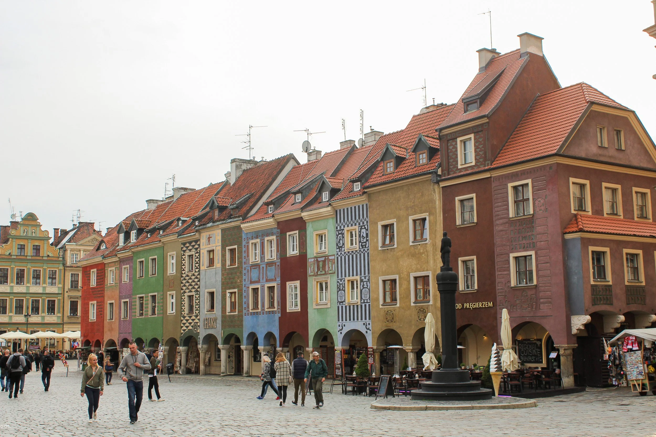 Merchants' Houses (Domki budnicze) in Poznań Old Town, Poland