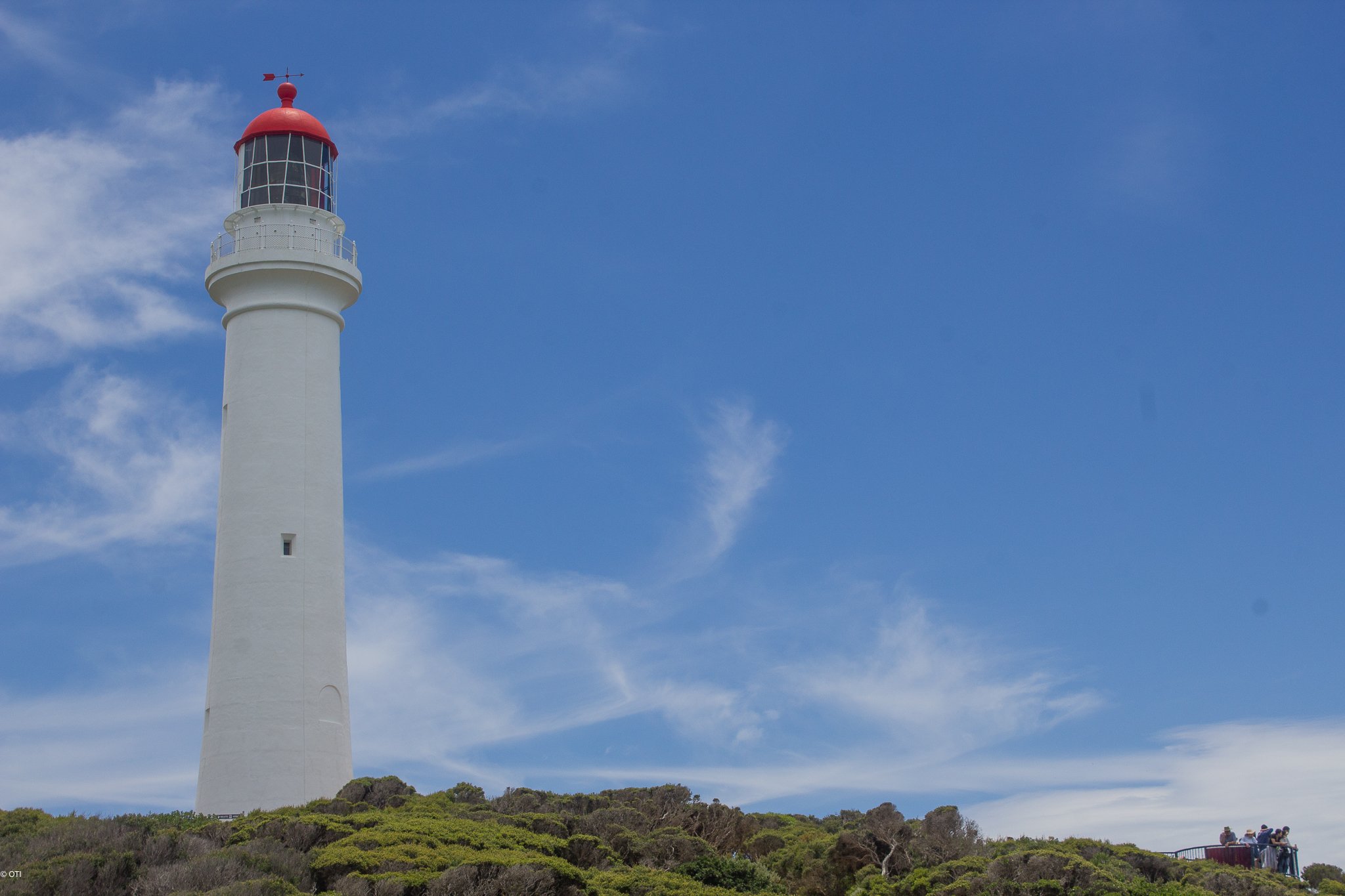 Split Point Lighthouse in Lorne - Queenscliff Coastal Reserve - Aireys Inlet, Victoria - Australia.