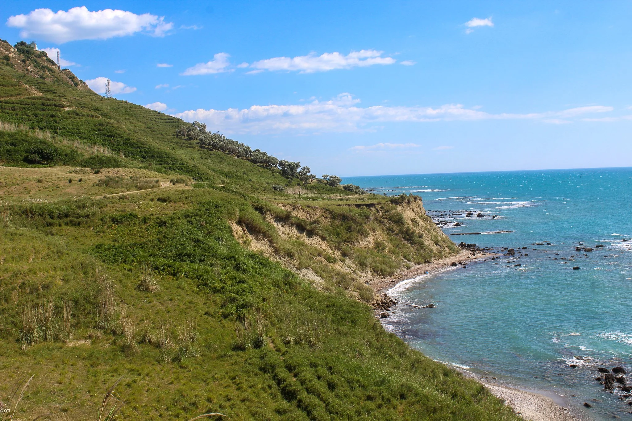 The coastline near Durrës, Albania.