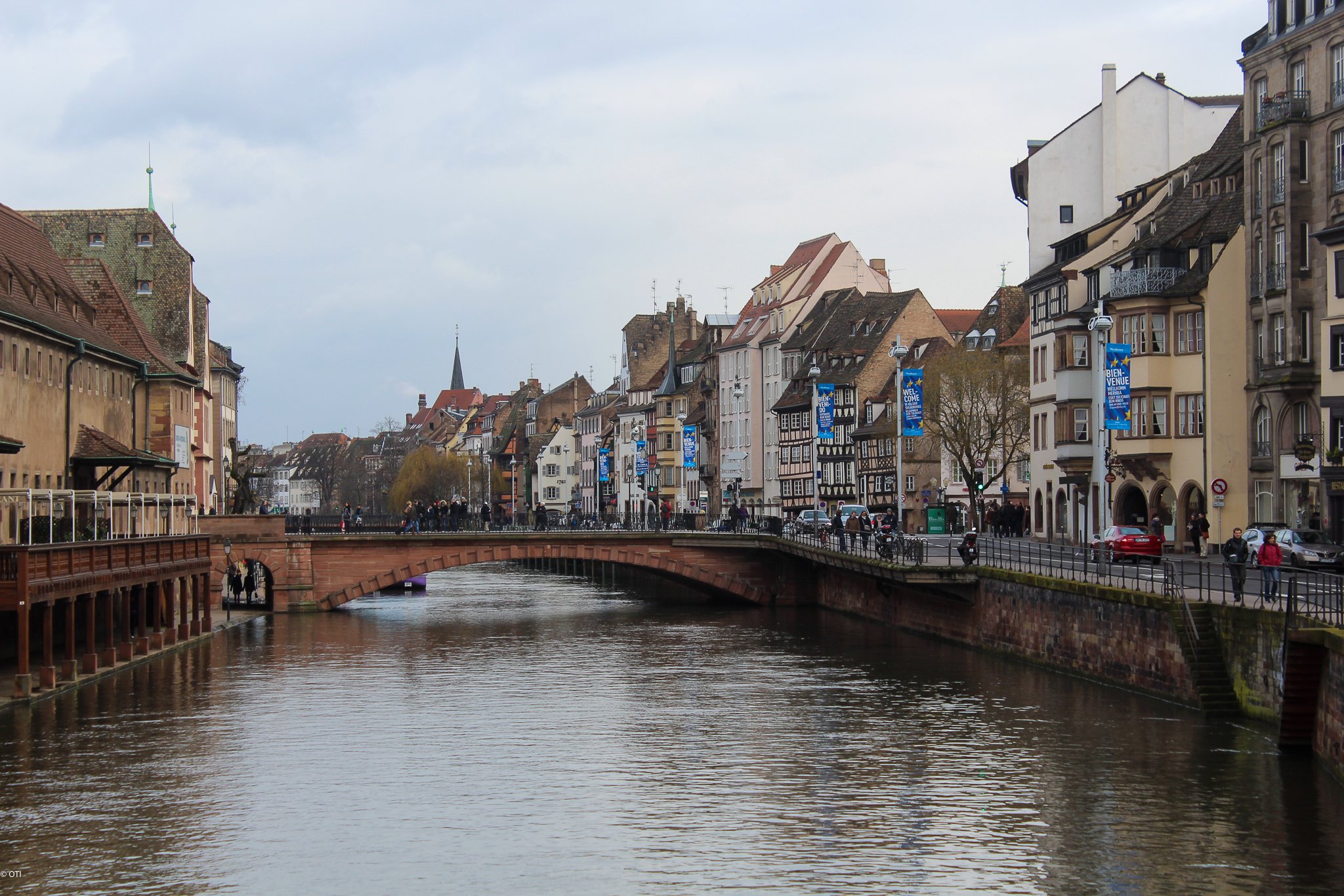 Ill River in Strasbourg, France.