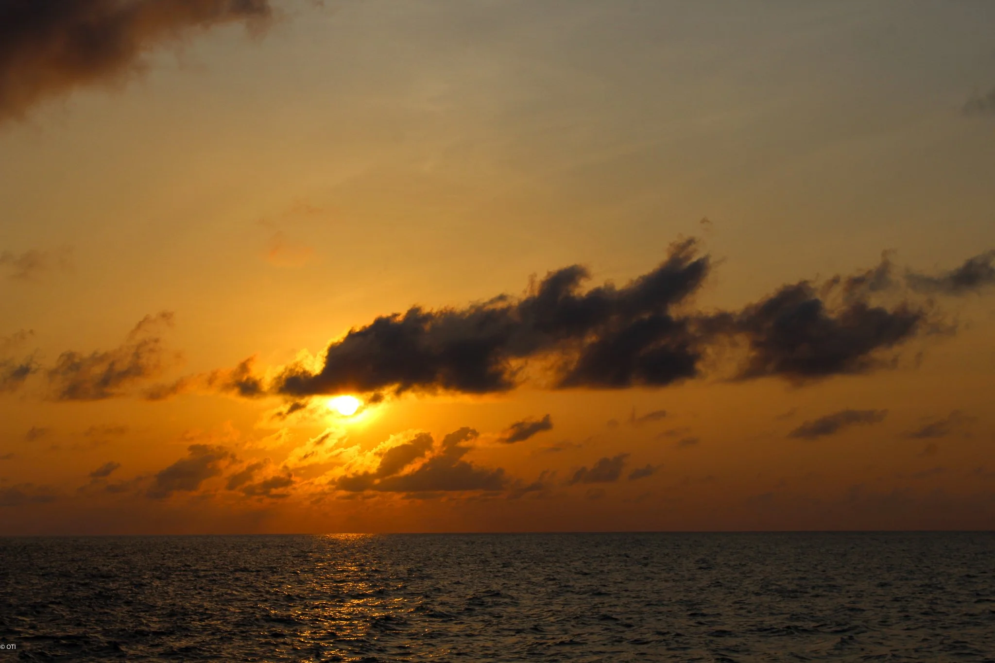 Sunset  at sea in Western Australia