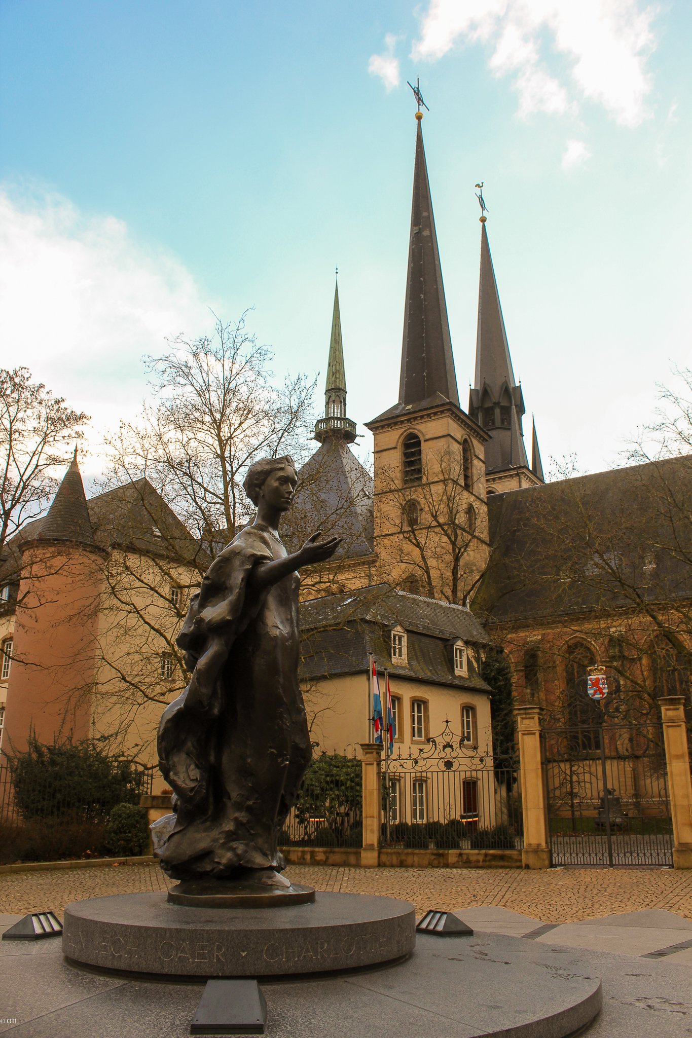 Grand Duchess Charlotte Statue - Luxembourg
