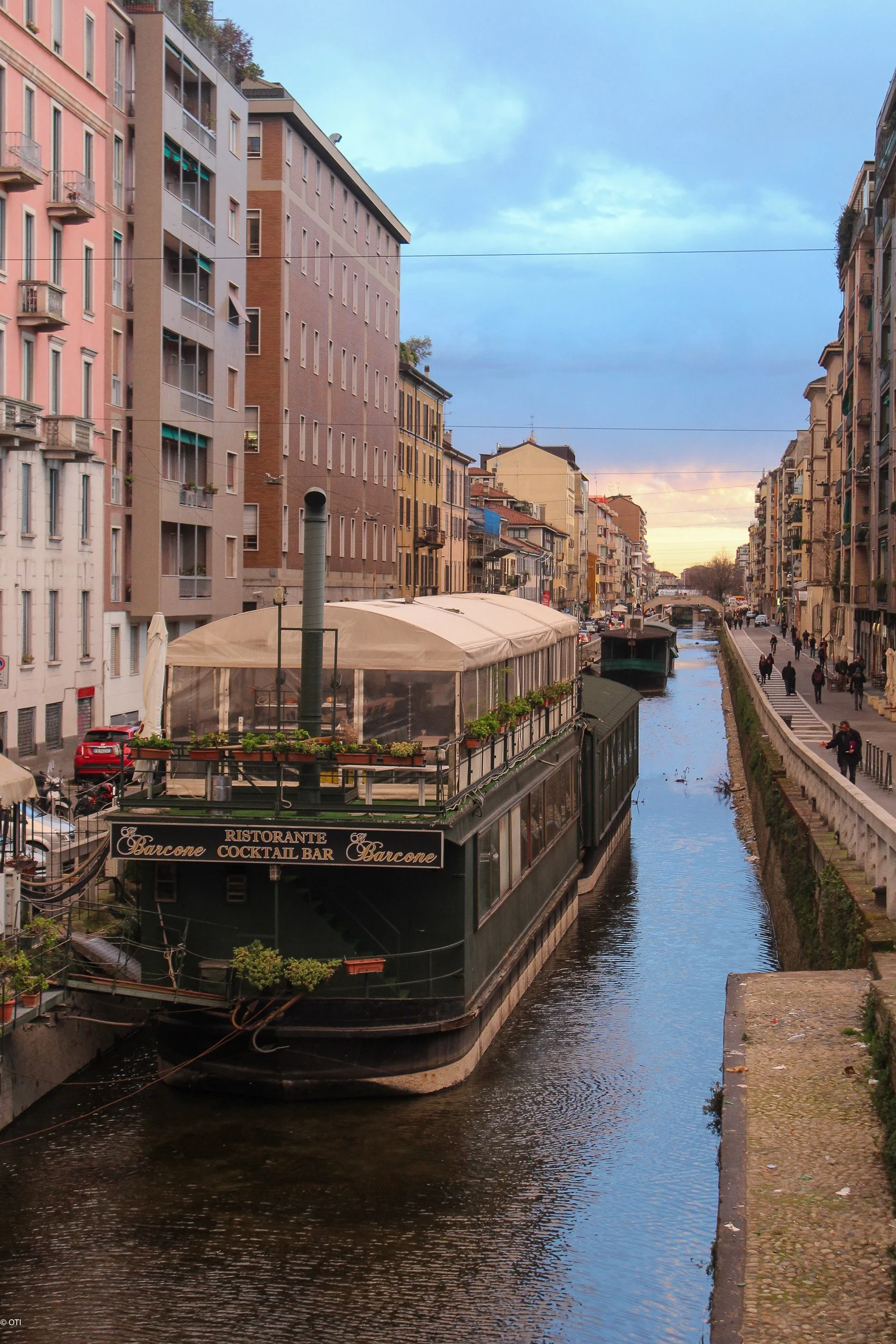 Naviglio Pavese in Milan, Italy.