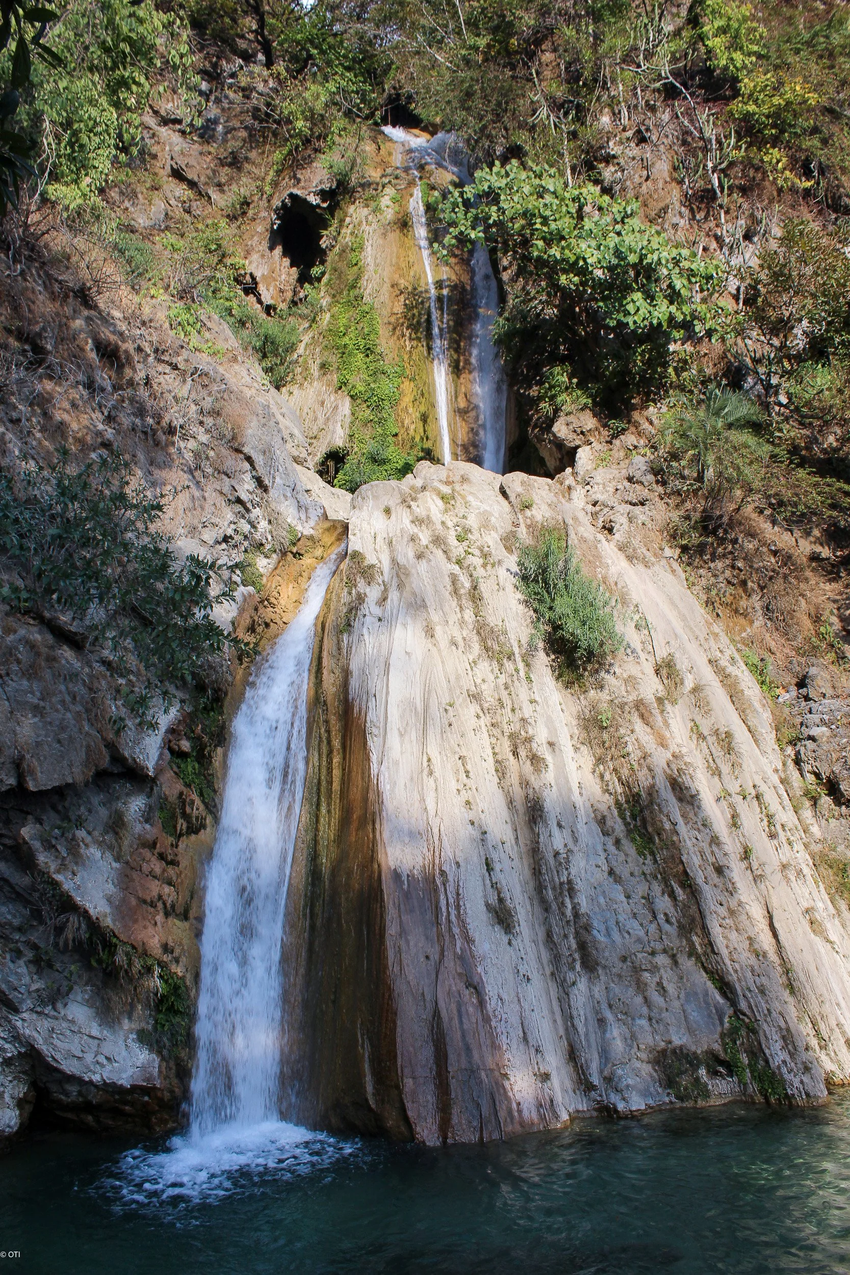 Neer Waterfall in Rishikesh, India.