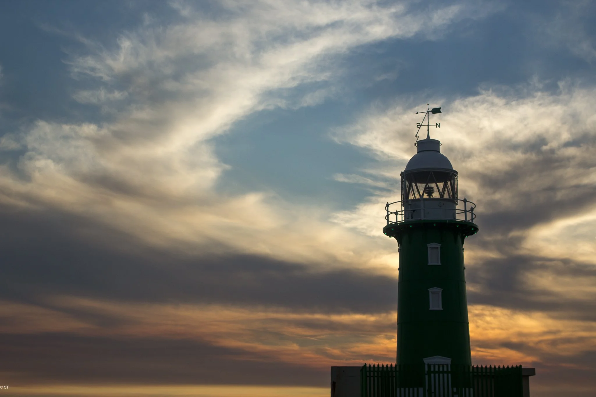 South Mole Lighthouse in Fremantle, Western Australia