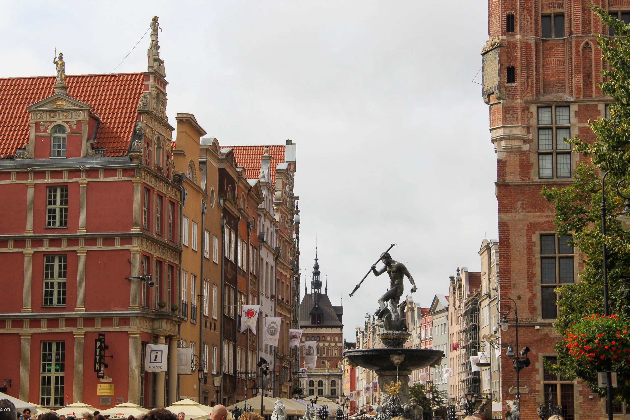 Neptune's Fountain in Gdańsk, Poland