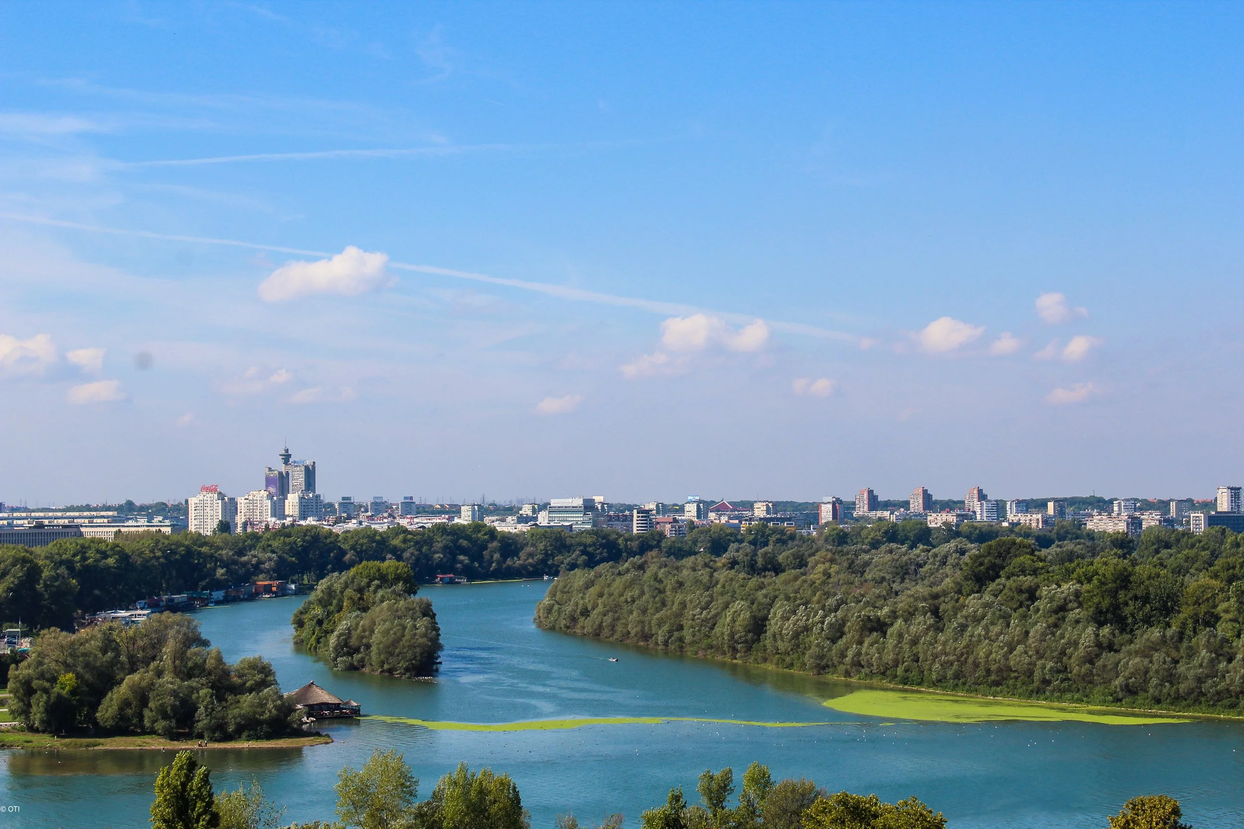 The skyline in Belgrade, Serbia
