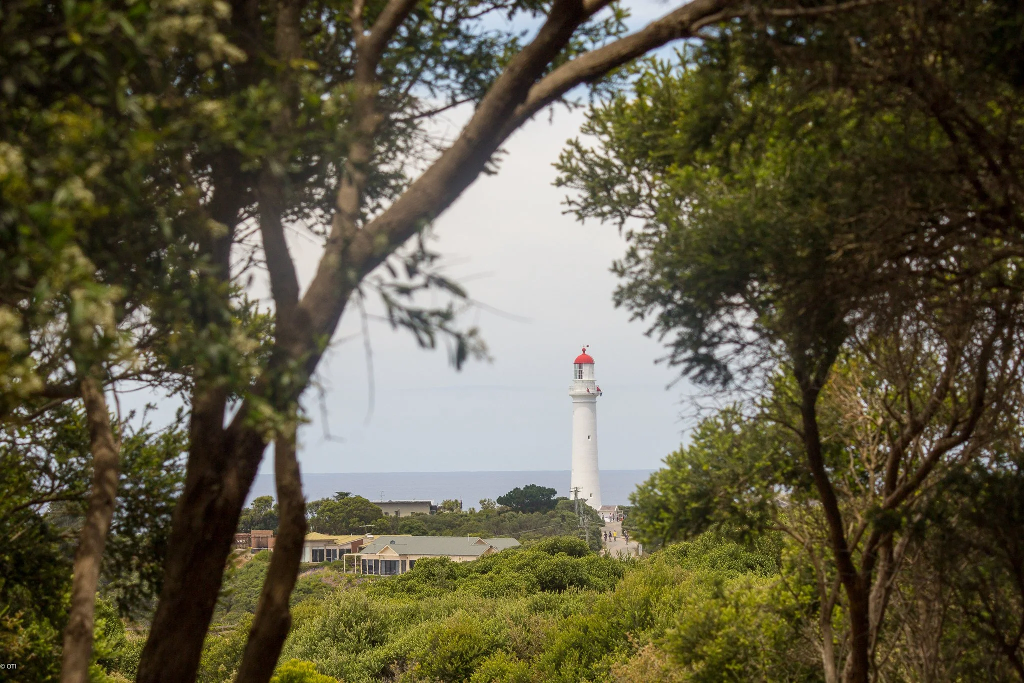 Split Point Lighthouse in Lorne - Queenscliff Coastal Reserve - Aireys Inlet, Victoria - Australia.