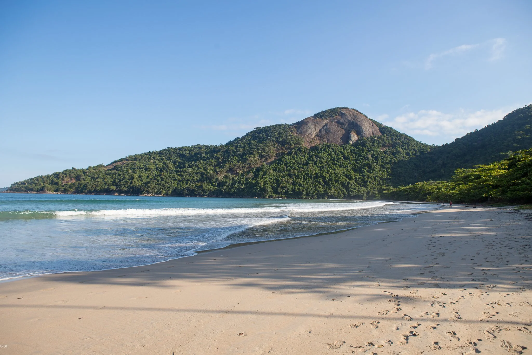Praia de Dois Rios on Ilha Grande, Brazil,.