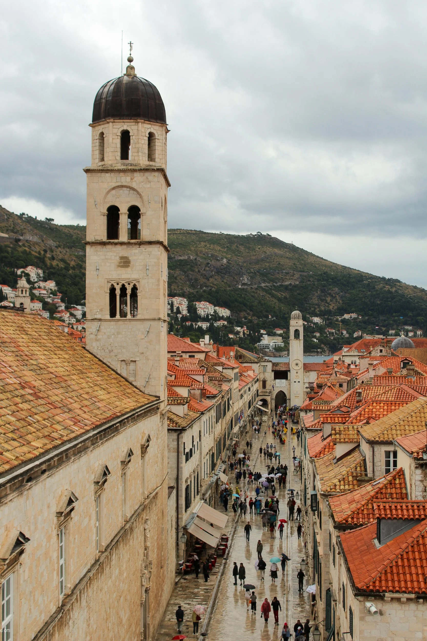 Stradun Esplanade in Dubrovnik, Croatia.