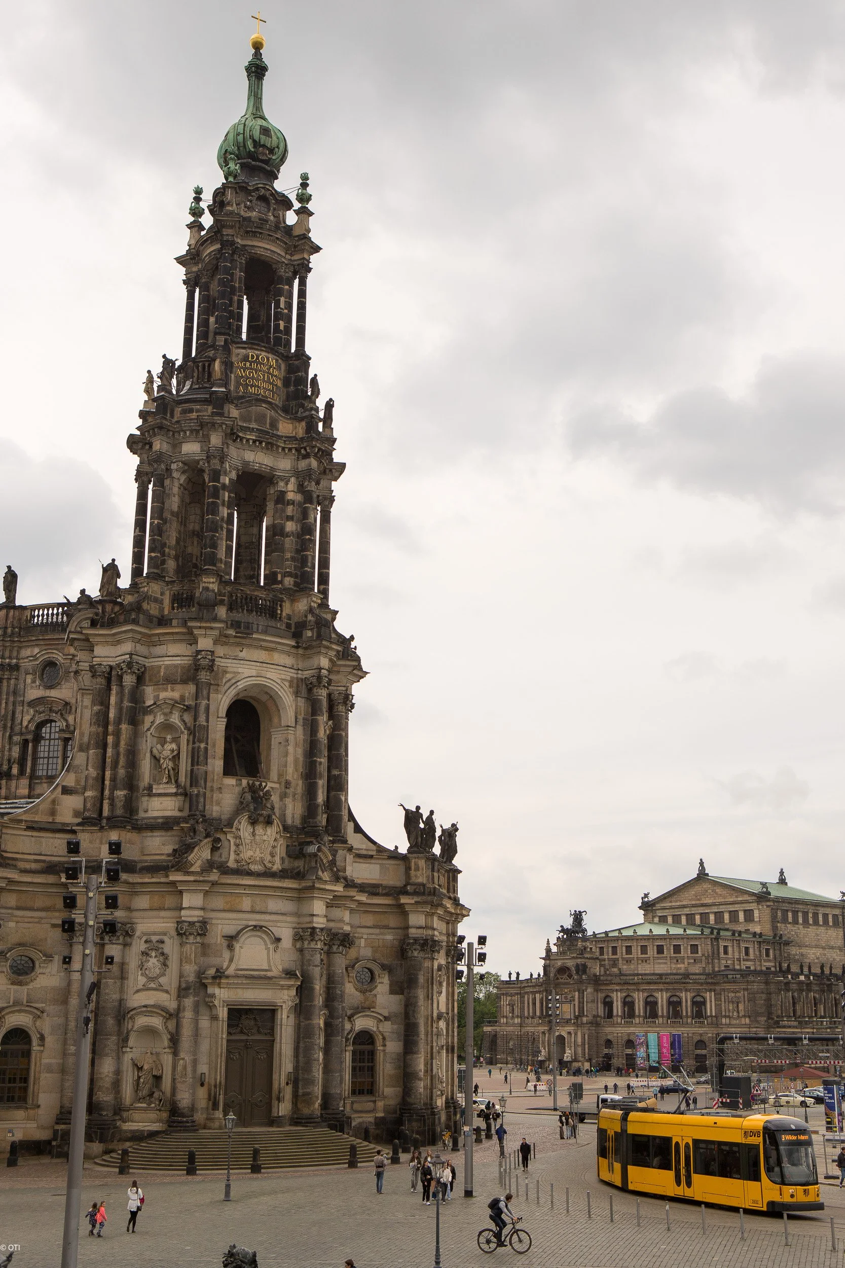Schlossplatz in Dresden, Germany