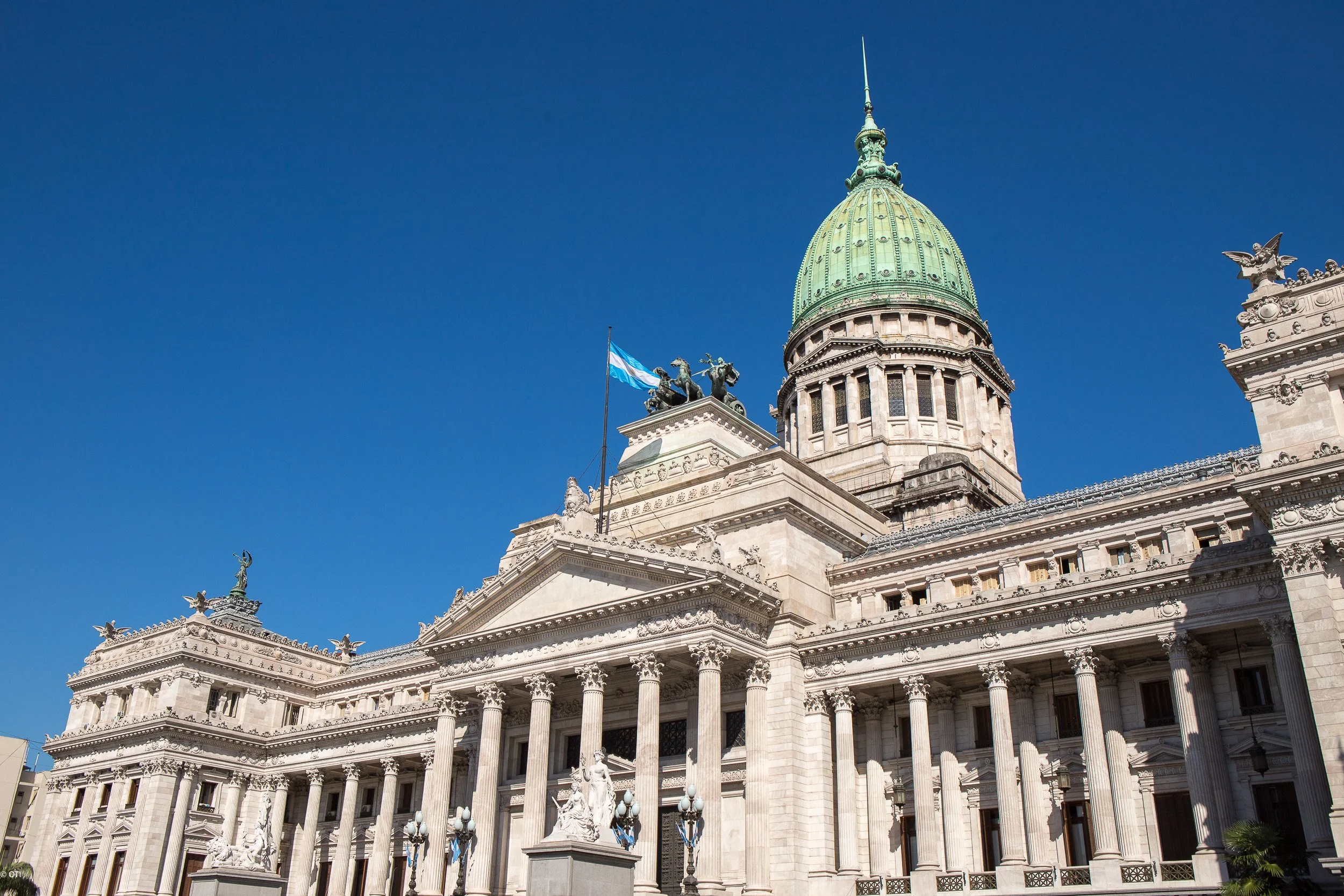 Palace of the Argentine National Congress in Buenos Aires, Argentina.