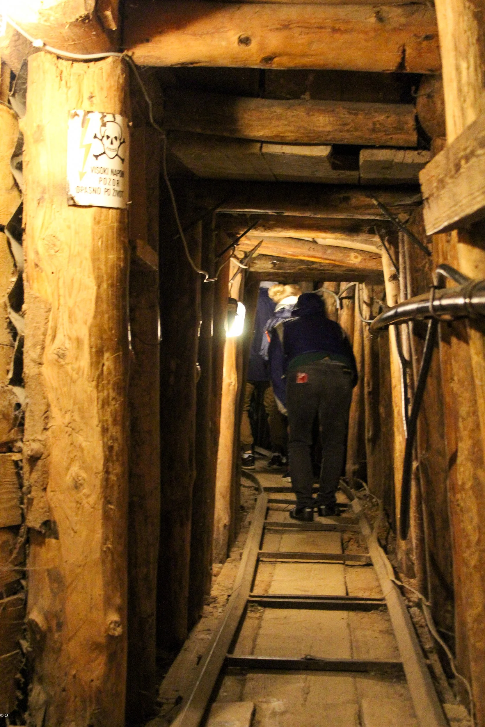 Inside the Sarajevo Tunnel which connected the city to the outside during the Bosnian War.