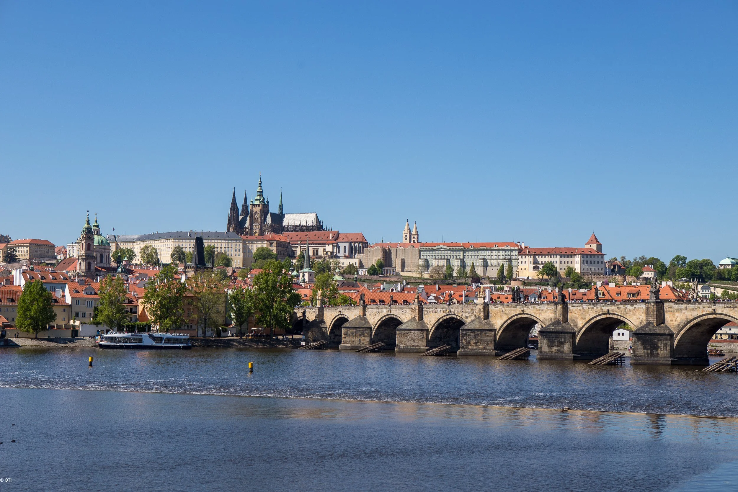 The Charles Bridge in Prague, Czechia