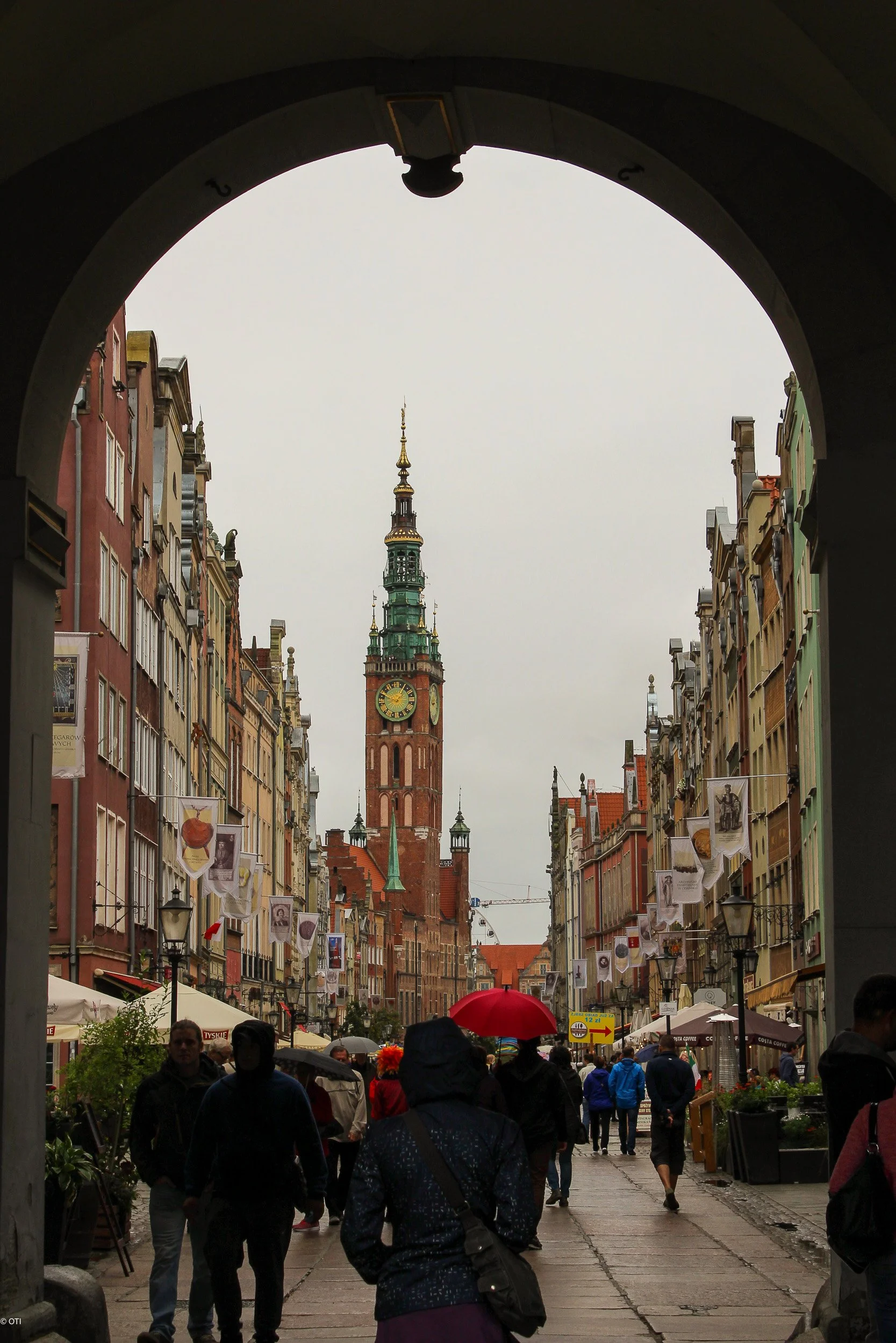 Długa Street in Gdańsk, Poland.