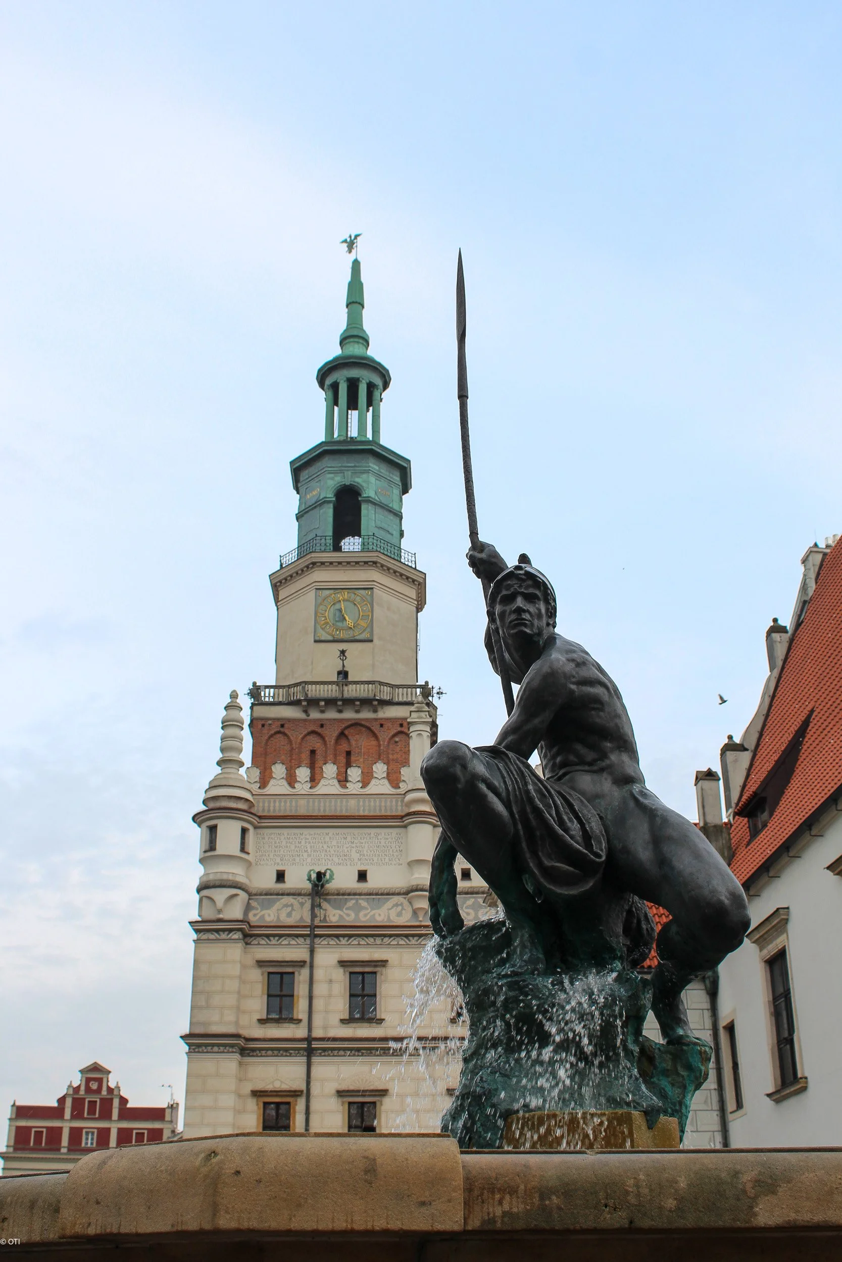 Mars Fountain in Poznań, Poland