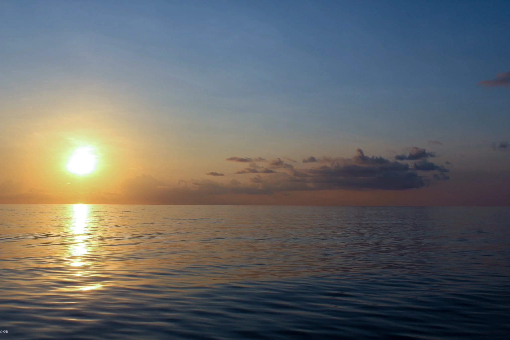 Sunrise near Cassini Island in Western Australia