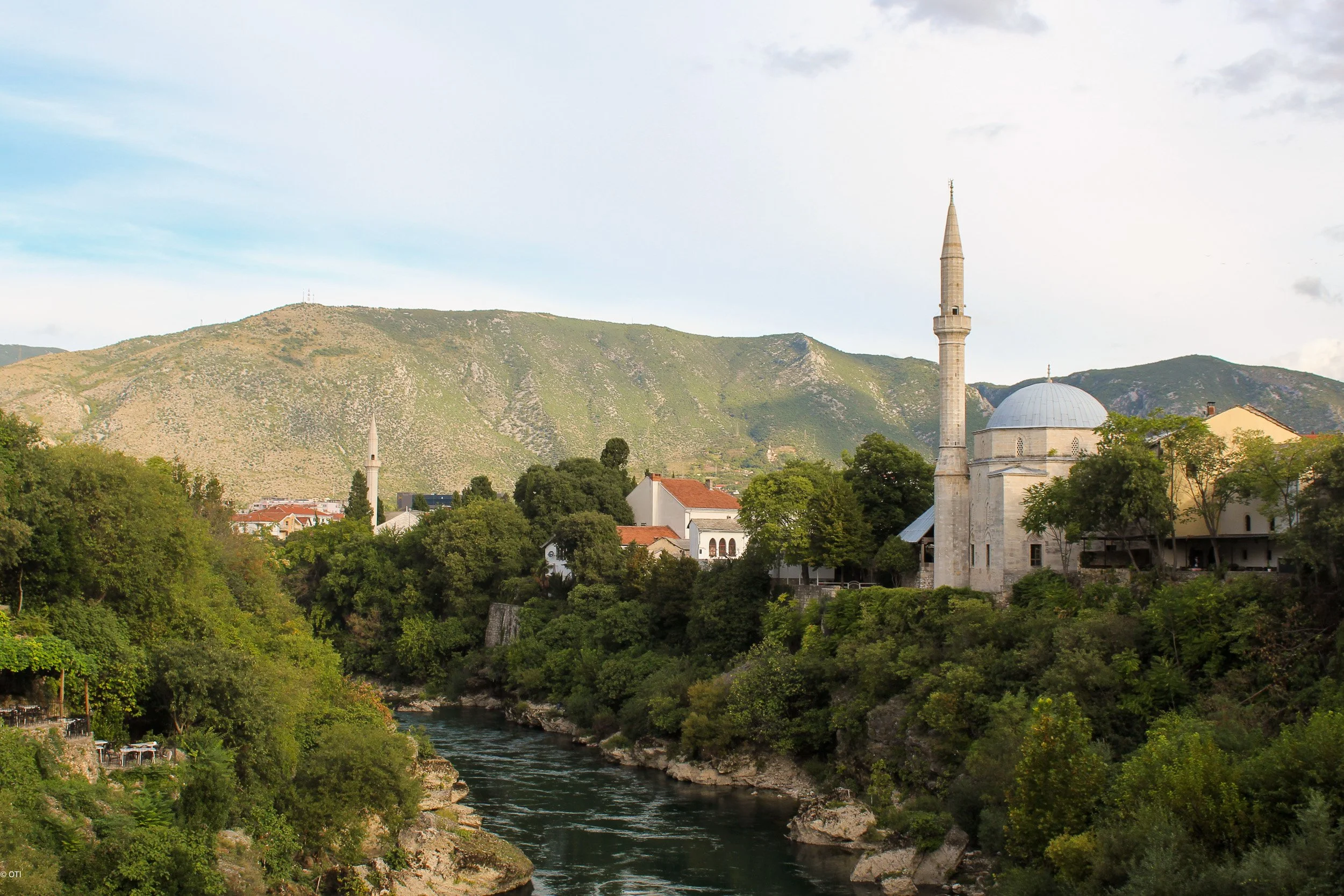 Neretva River in Mostar, Bosnia and Herzegovina.