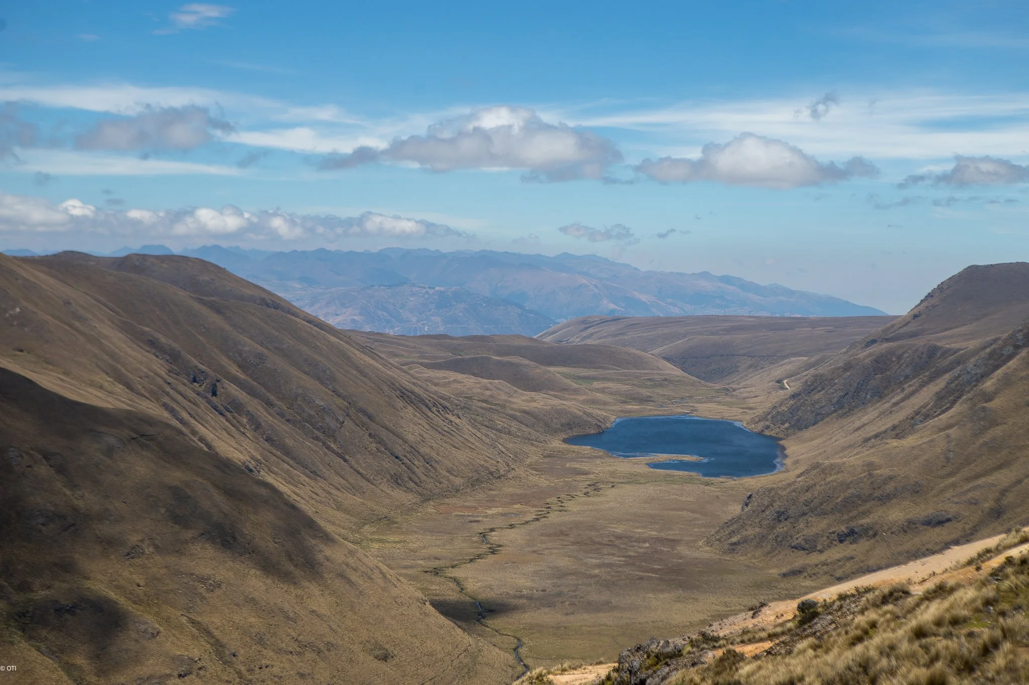 Laguna Culebrillas on the Inca Trail (Qhapaq Ñan) in Canar, Ecuador.