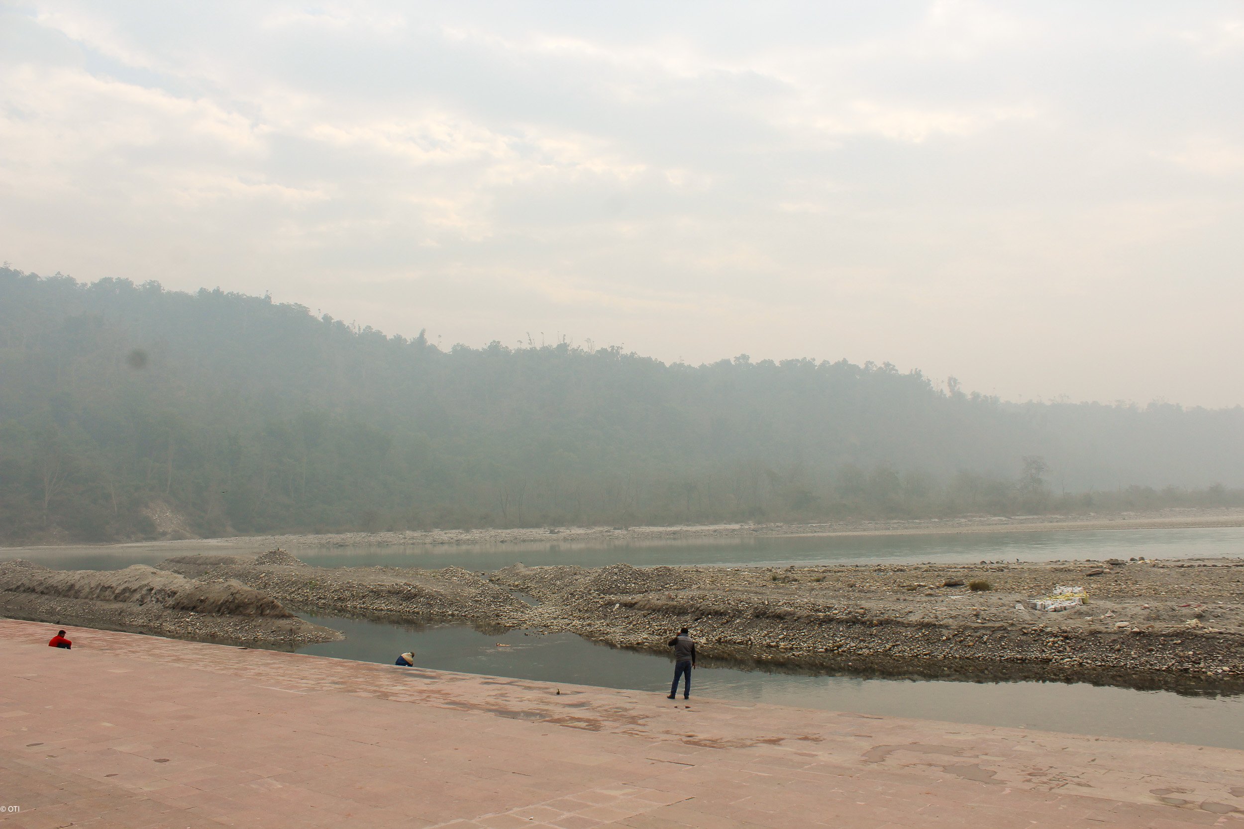 Ganges River in Rishikesh, India.