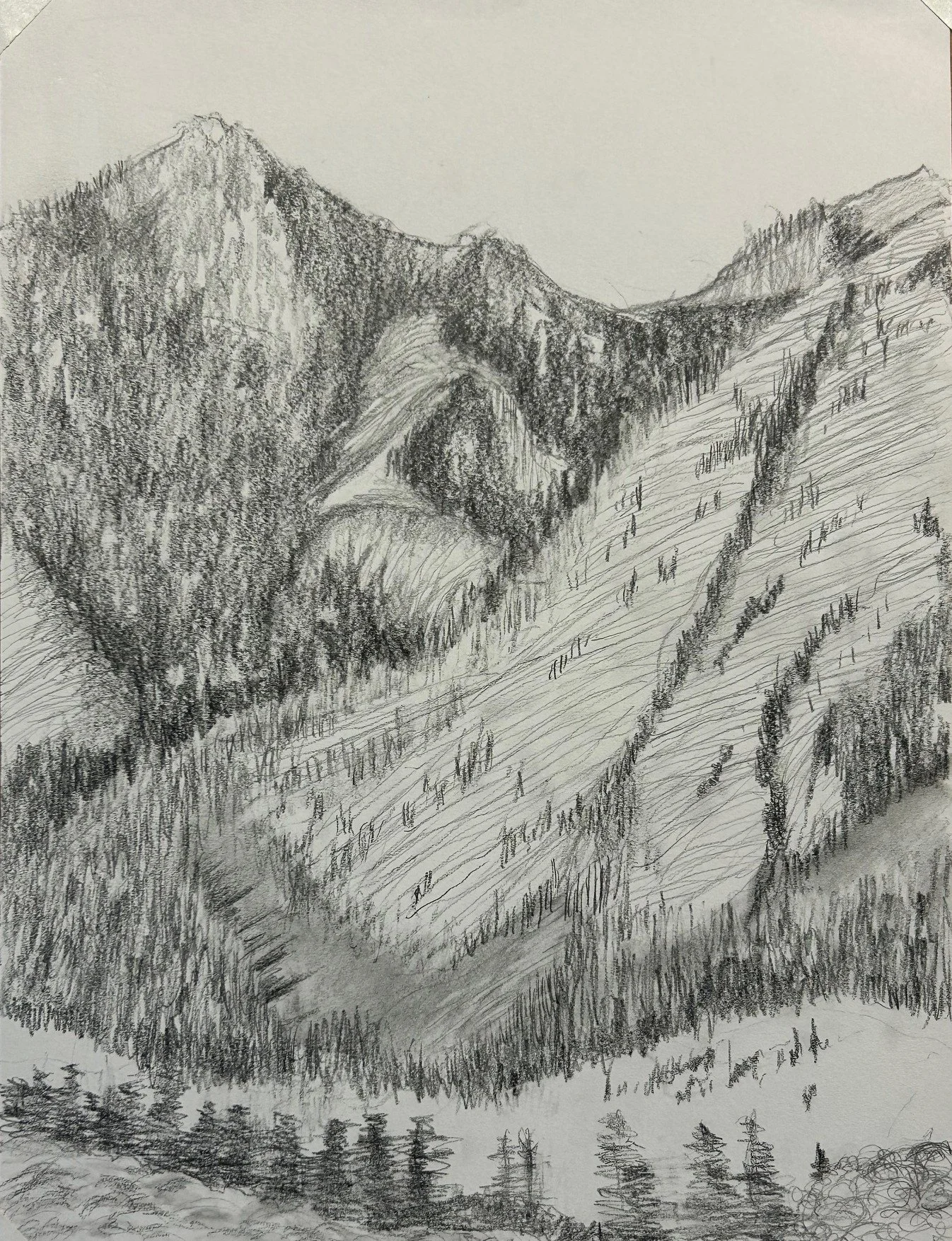 Mountain, Graphite on paper.jpg