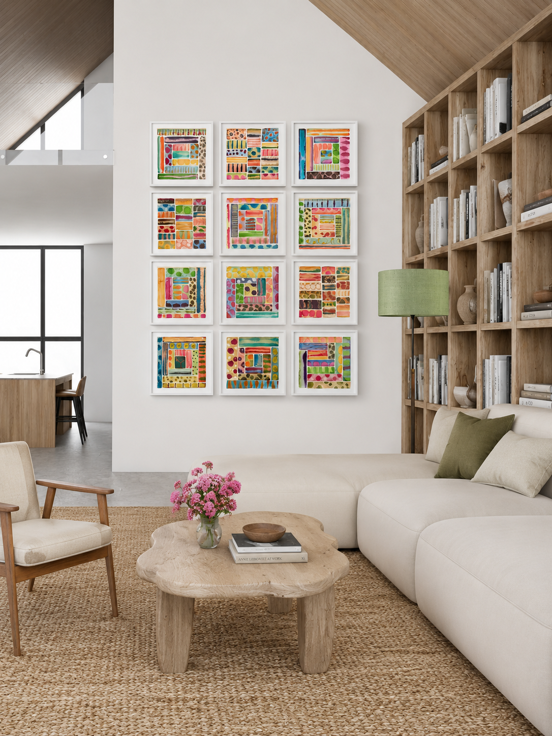 Ice Quilt Squares: Set of 12 Prints