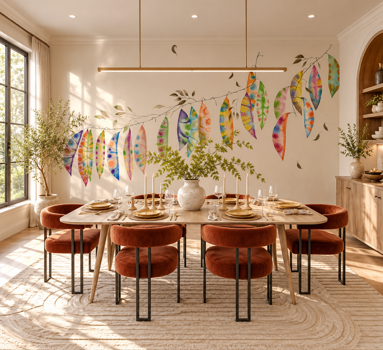 Kentucky Coffee Tree Branch Mural