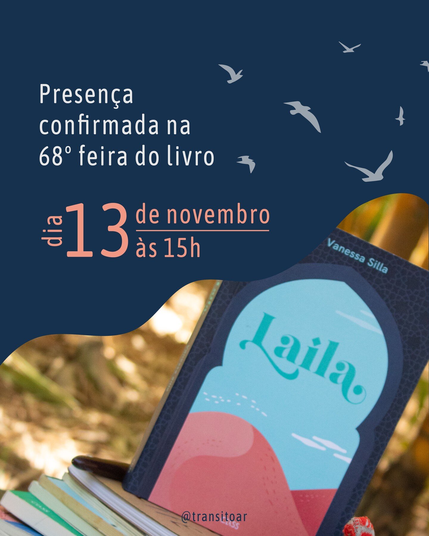 Dia 13 de novembro vou estar com meu romance Laila na Feira do Livro - Porto Alegre. Na banca da C&acirc;mara do Livro, que fica ao lado das mesas dos aut&oacute;grafos vai ter Laila.
Vale dar um abra&ccedil;o, ganhar um aut&oacute;grafo e curtir o e