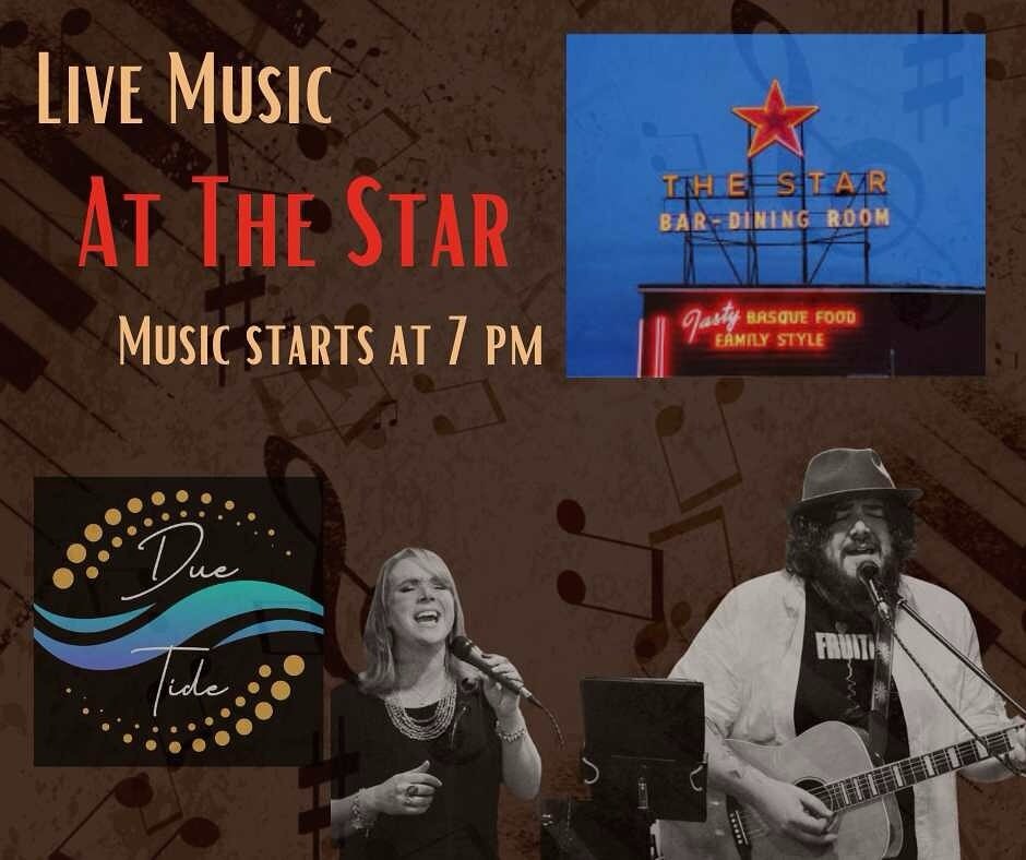 The amazing Due Tide will be rocking the Star Bar tomorrow (Friday) evening, starting at 7pm! 🎤 Join us for a fantastic night of live music, tasty eats, and refreshing drinks! 🍹 

#elkoevents #livemusic #elkostarhotel #duetide