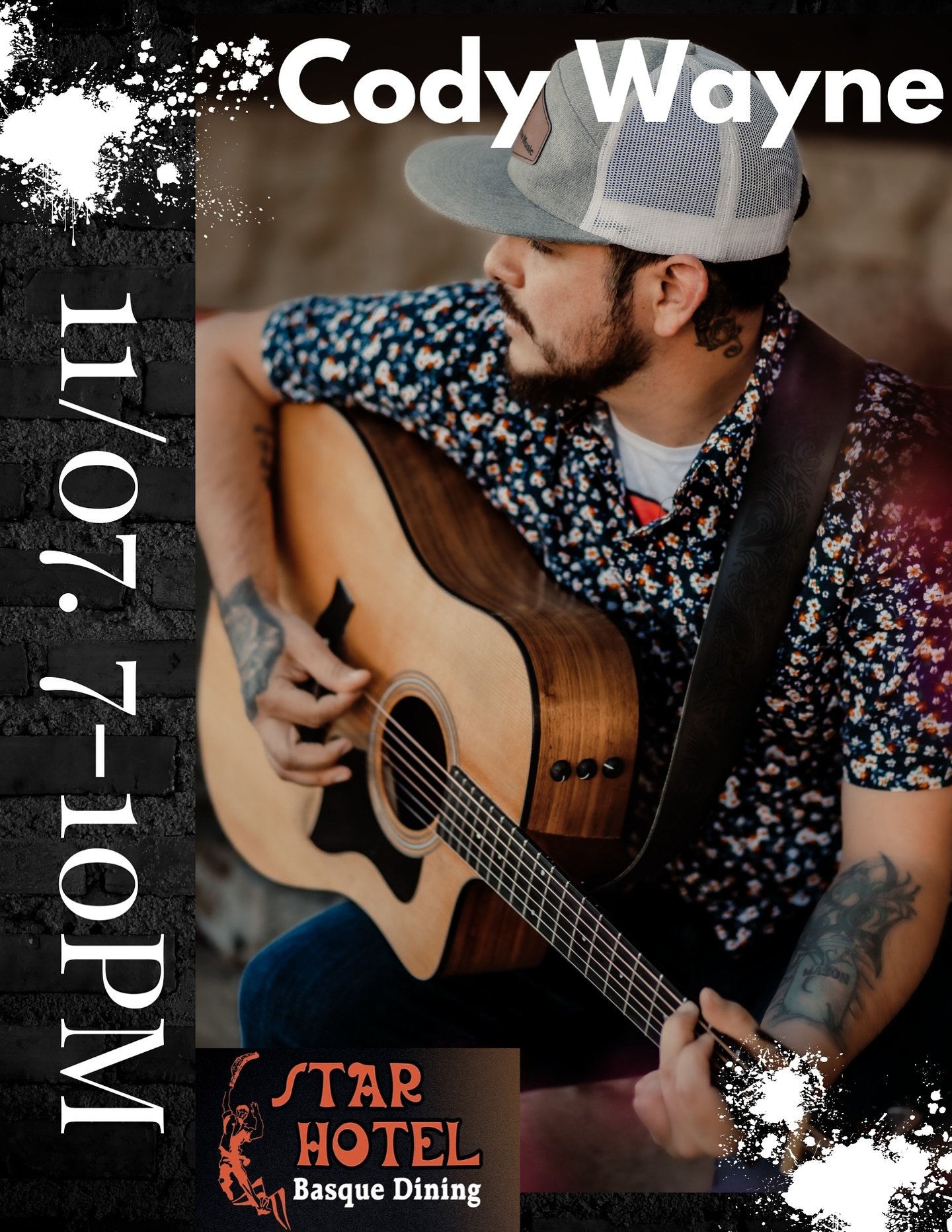 Kick off your weekend with us on Friday as Cody Wayne brings us some live tunes! It&rsquo;ll be a great night at The Star bar 🤩