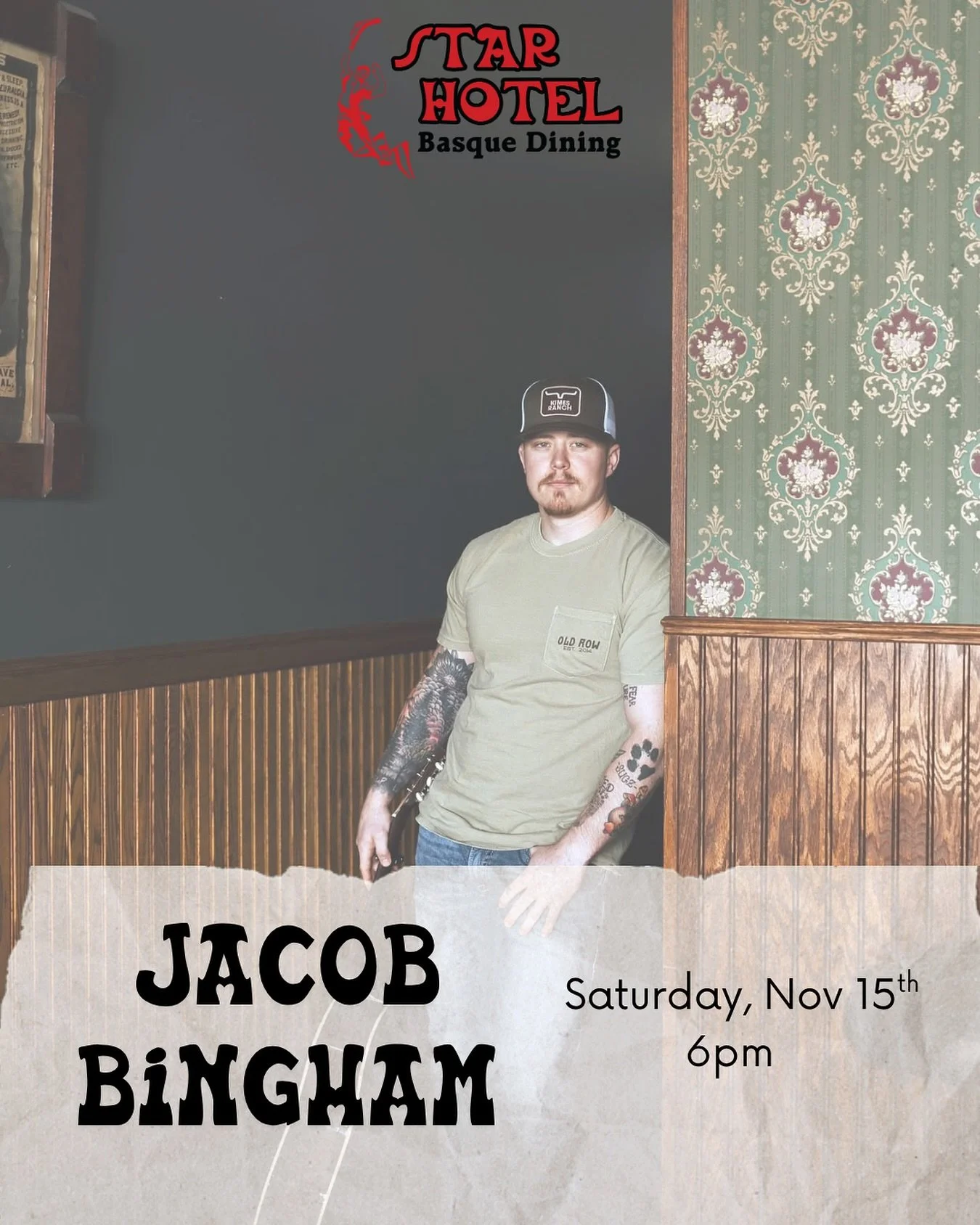 We&rsquo;re gearing up for another great weekend! Join us Saturday at 6 PM for live music with Jacob Bingham. Come out, relax, and enjoy the night with us!

Check out our future events! https://www.elkostarhotel.com/events 

#elkoevents #elkostarbar