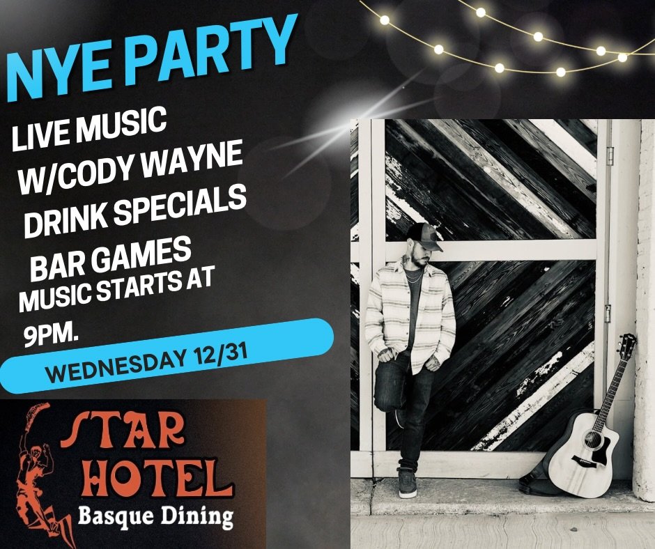 We&rsquo;re celebrating NYE with live music by Cody Wayne, awesome drink specials, and all your favorite bar games. It&rsquo;s the perfect way to ring in 2026!🥂🎶

Come early, stay late, and let&rsquo;s kick off the new year right! 💫