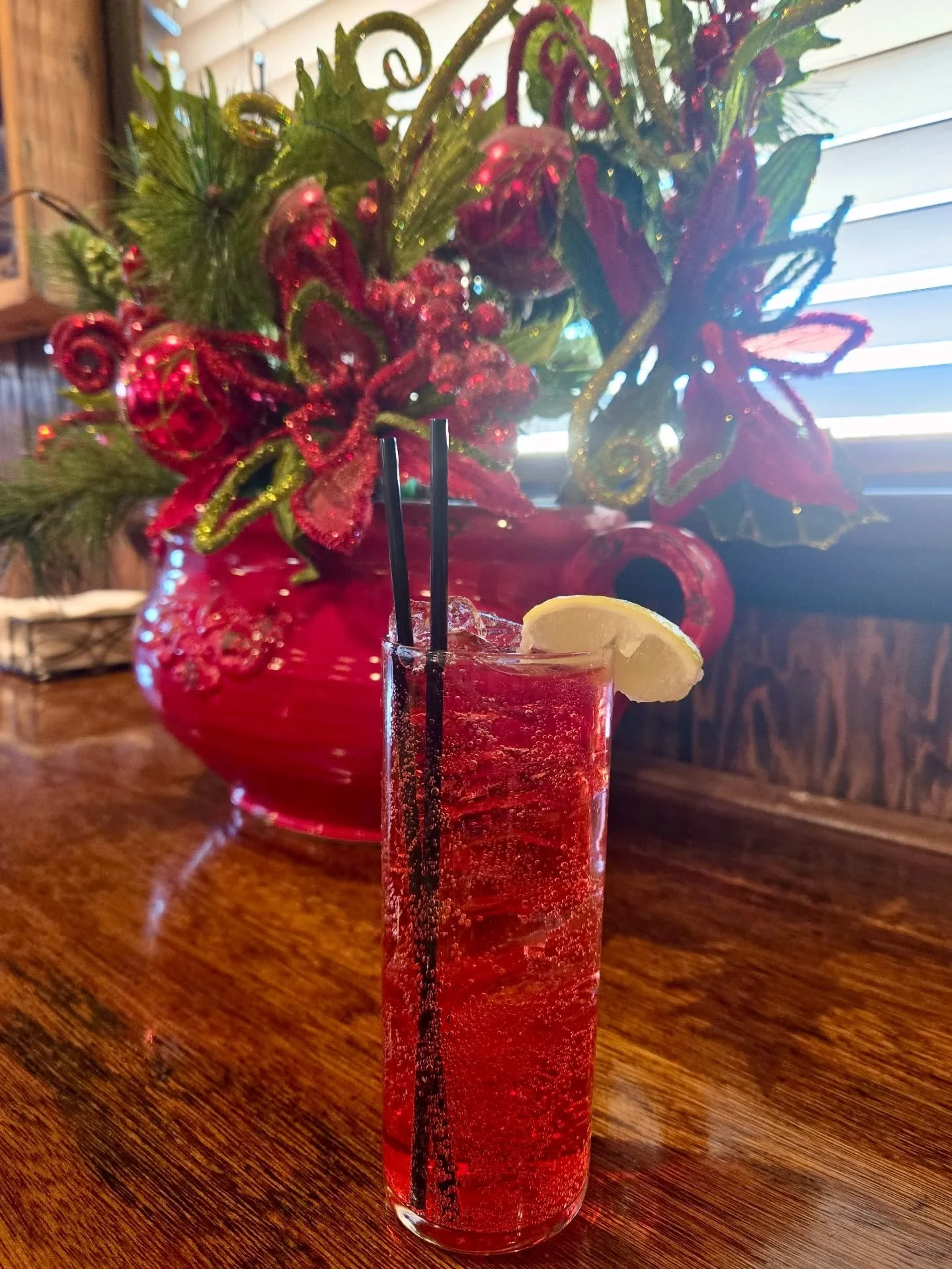 Meet your new favorite December sip 🎄🍹
Our Holiday Ranch Water is light, refreshing, and just festive enough &mdash; made with tequila, cranberry juice, Topo Chico, and fresh lime juice.

Available all month. Come grab one ✨