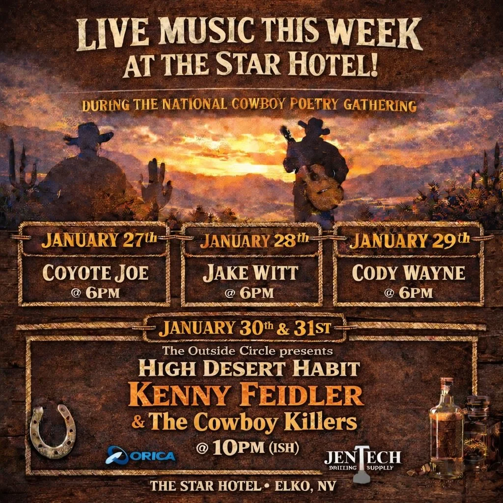 An action-packed week of incredible talent is headed our way 🎶🤠
Live music all week long at The Star&mdash;paired with the food and drinks you know and love. Grab a seat, order something delicious, and settle in for a great night.

P.S. All of our 